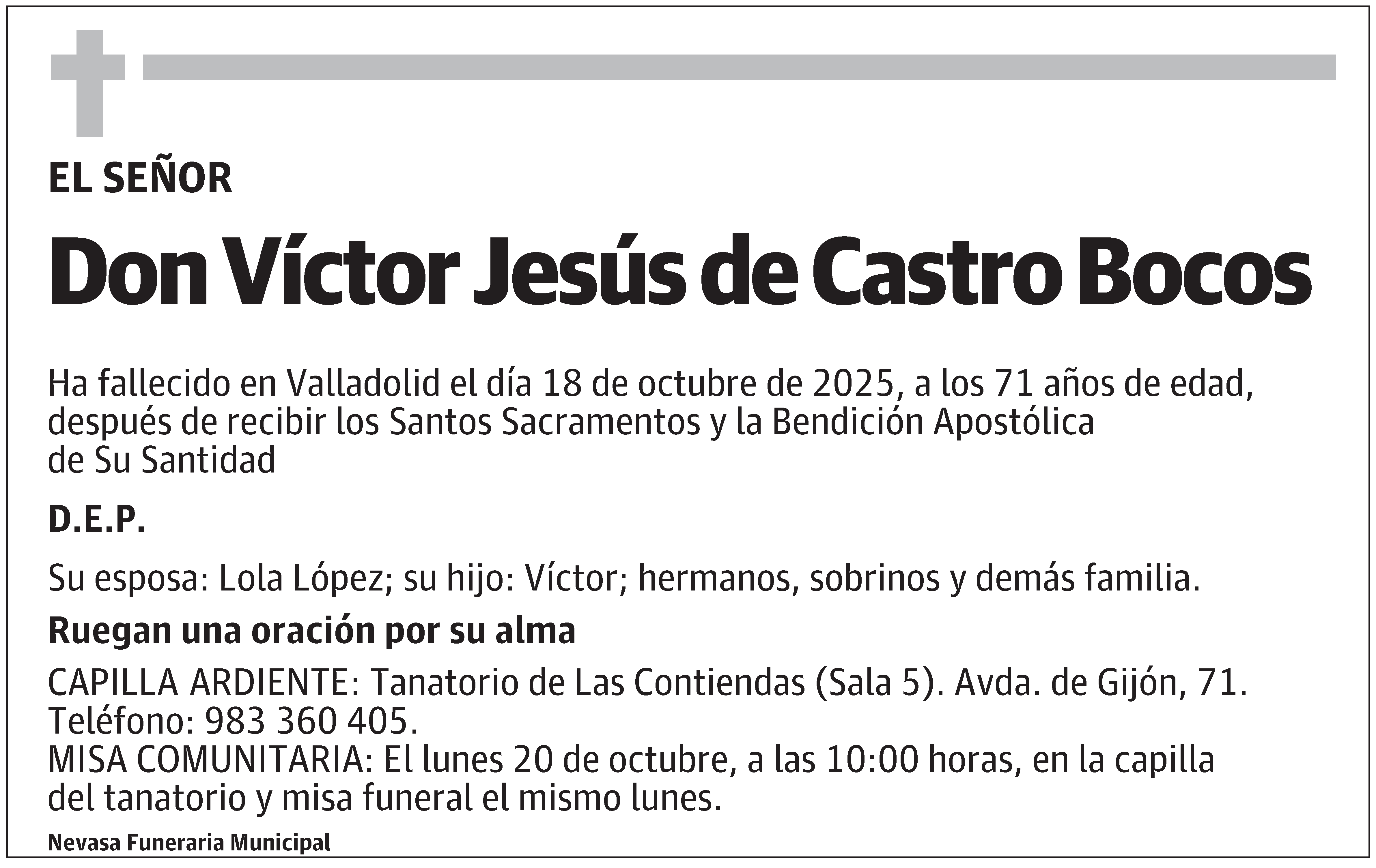 Víctor Jesús de Castro Bocos