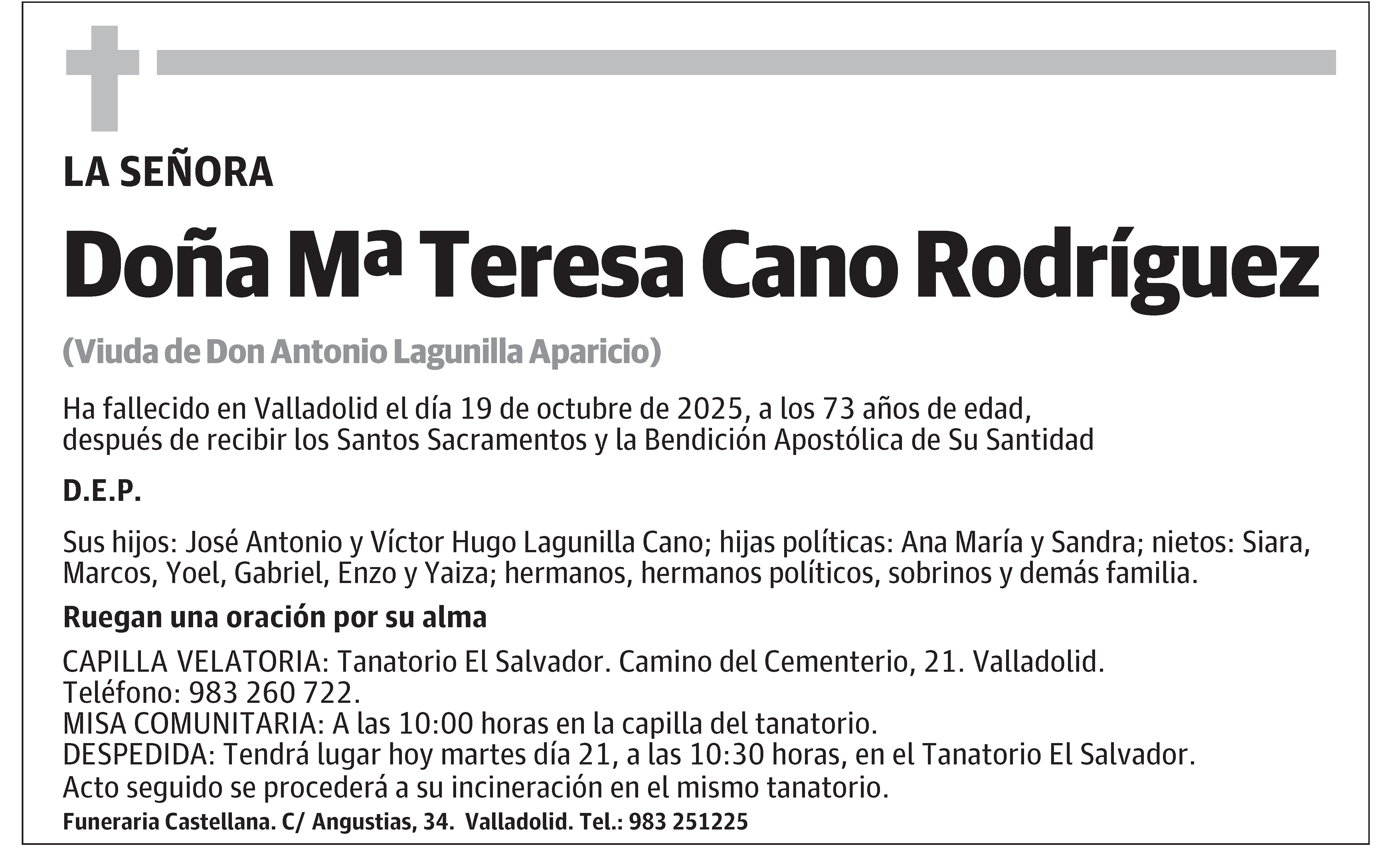 Mª Teresa Cano Rodríguez
