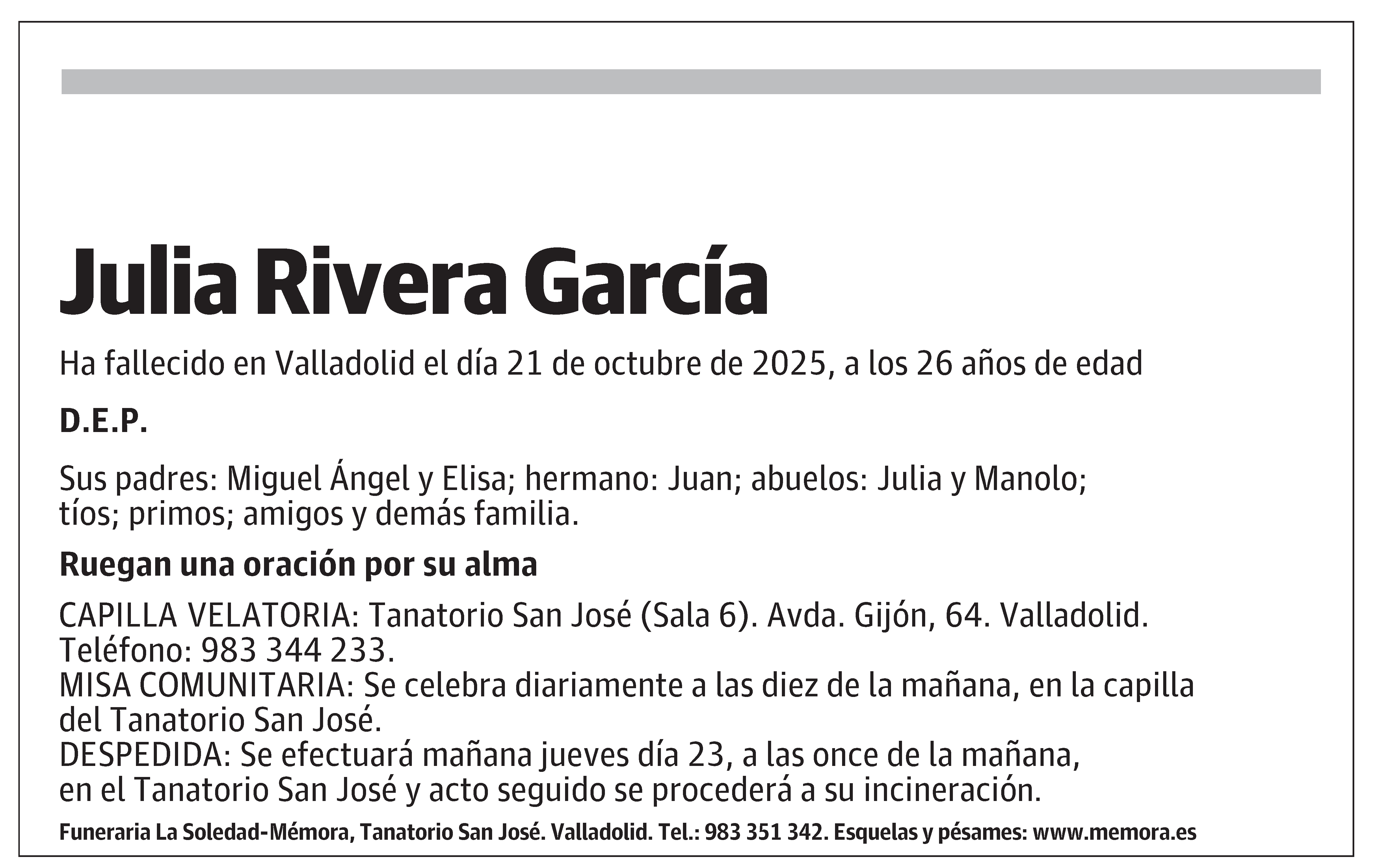 Julia Rivera García