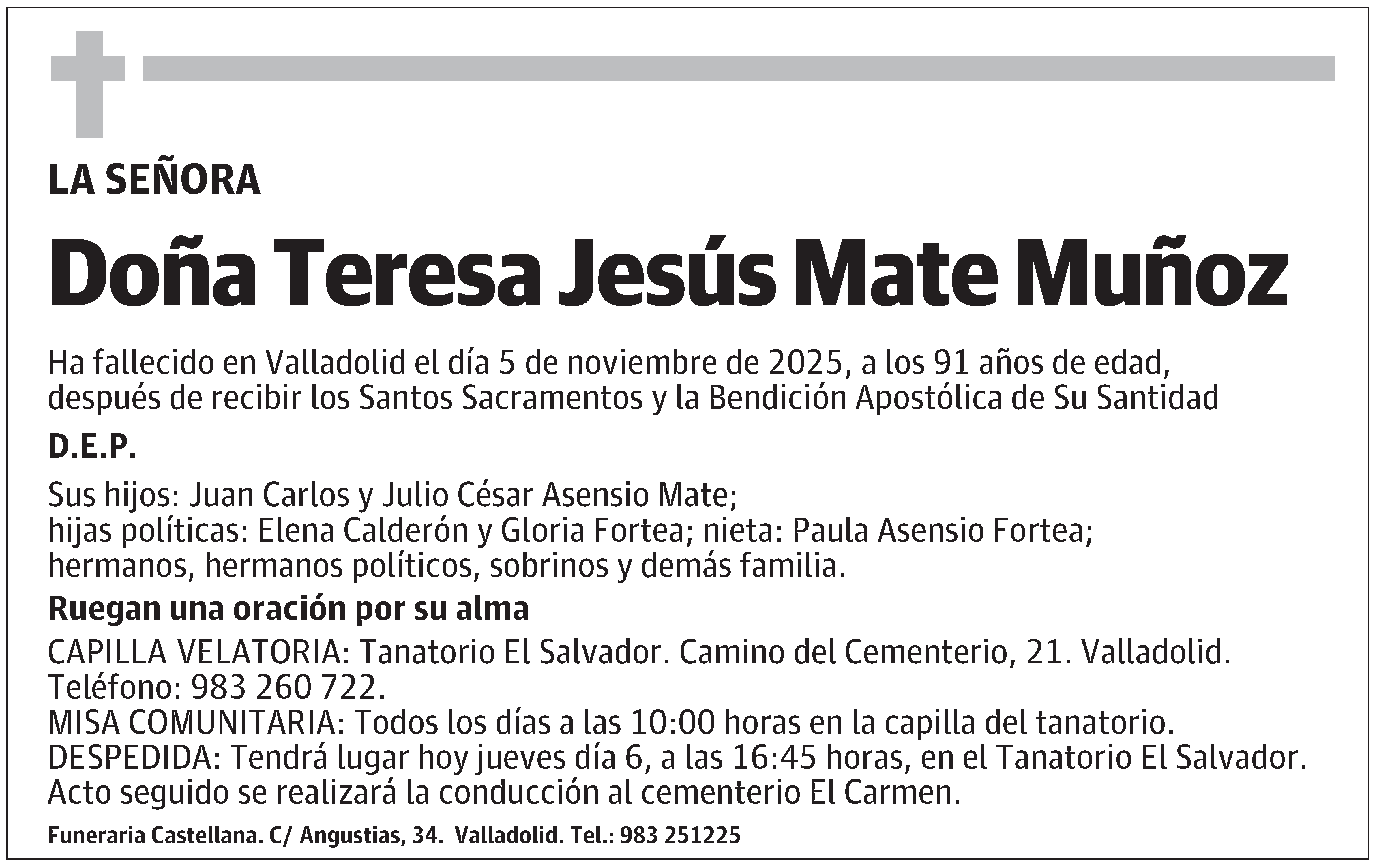 Teresa Jesús Mate Muñoz