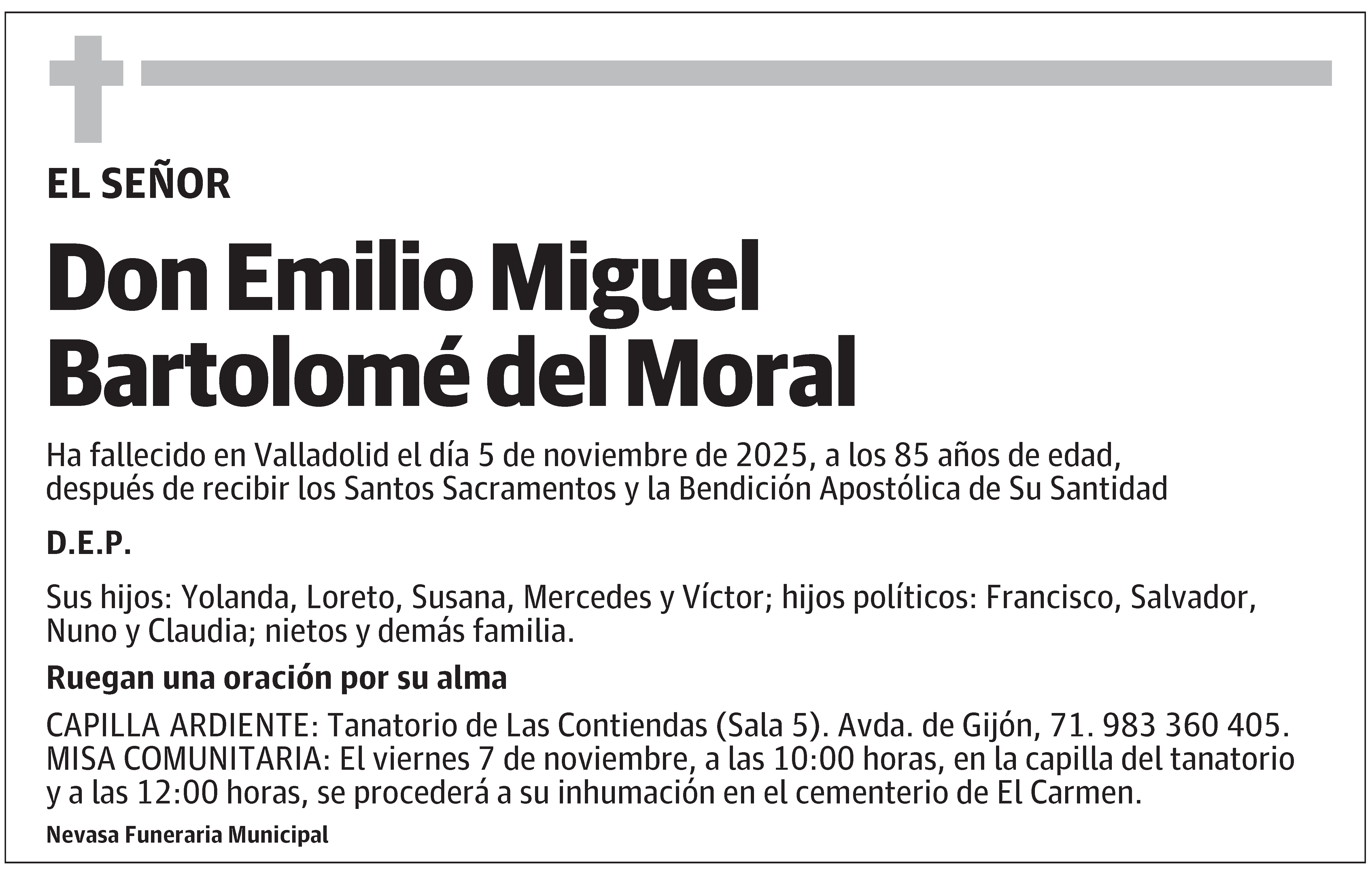 Emilio Miguel Bartolomé del Moral