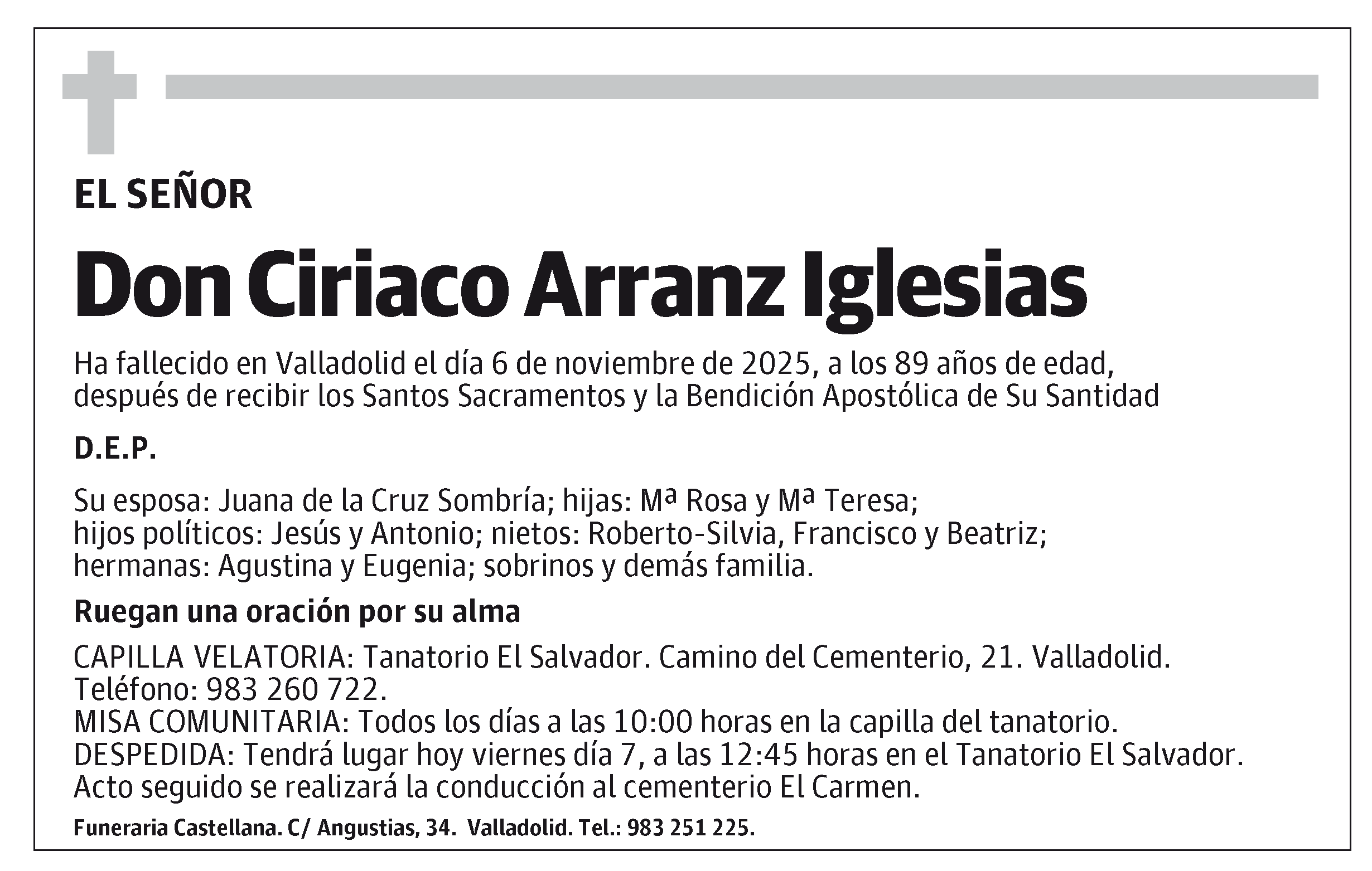 Ciriaco Arranz Iglesias