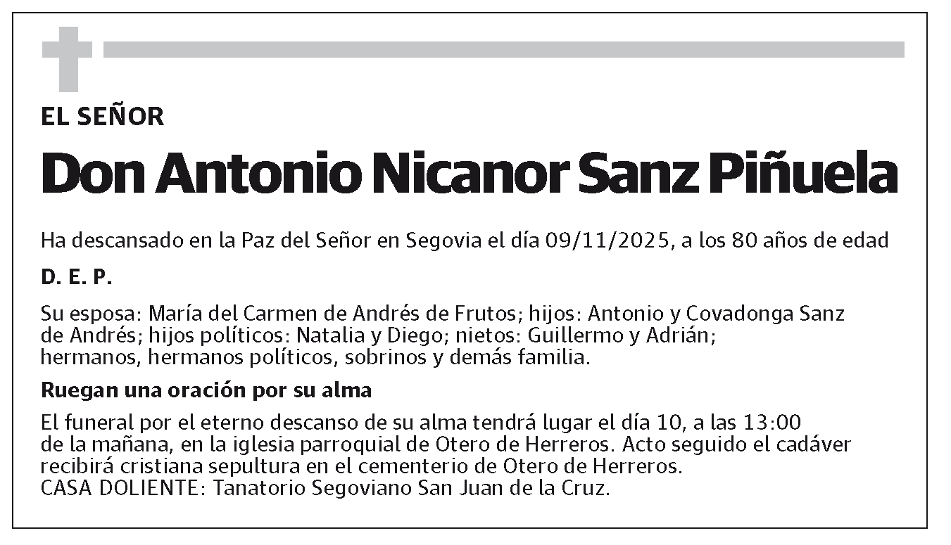 Antonio Nicanor Sanz Piñuela