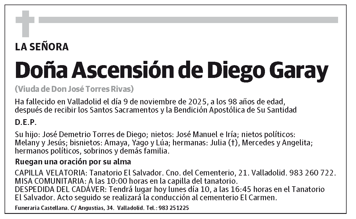 Ascensión de Diego Garay