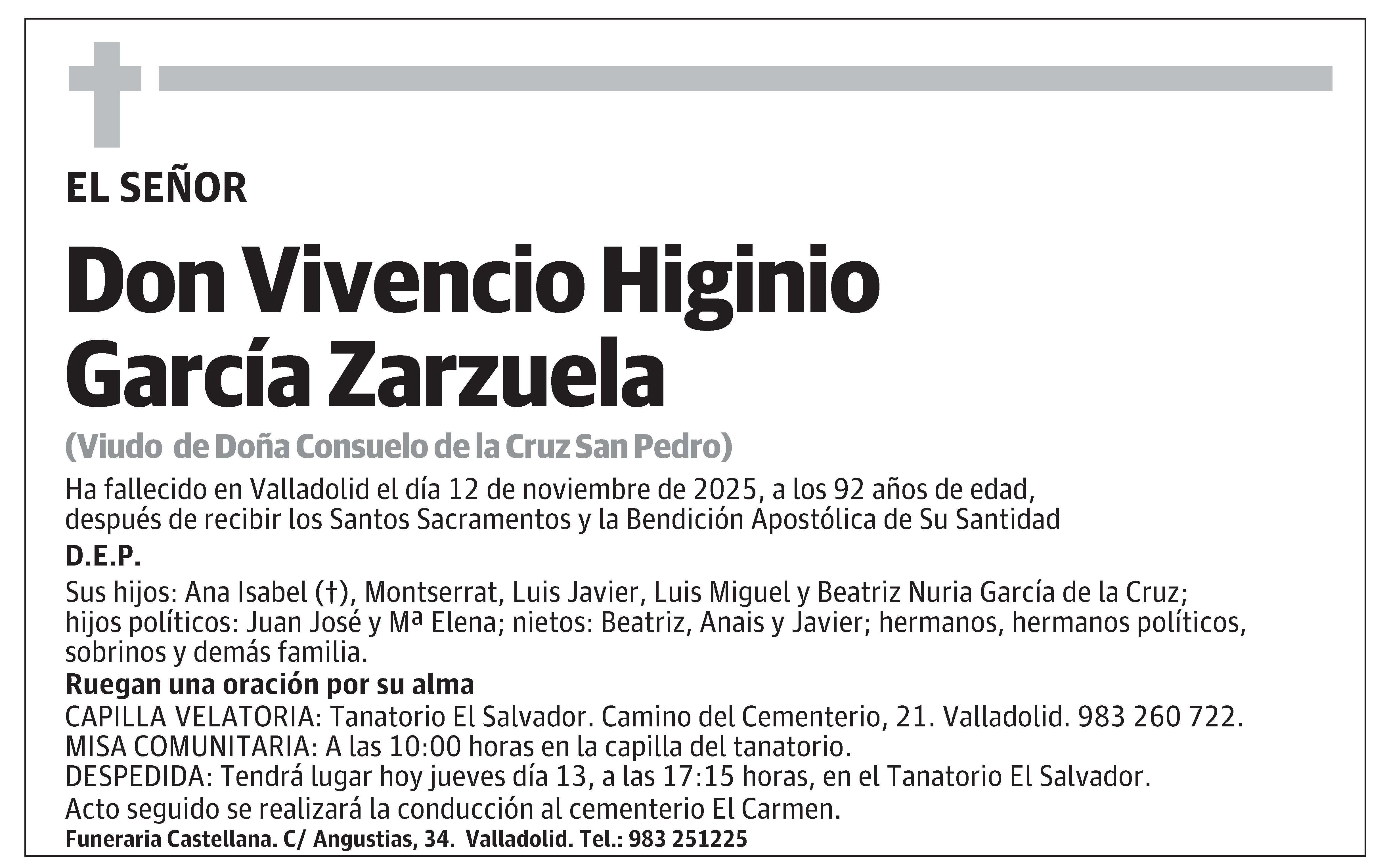 Vivencio Higinio García Zarzuela