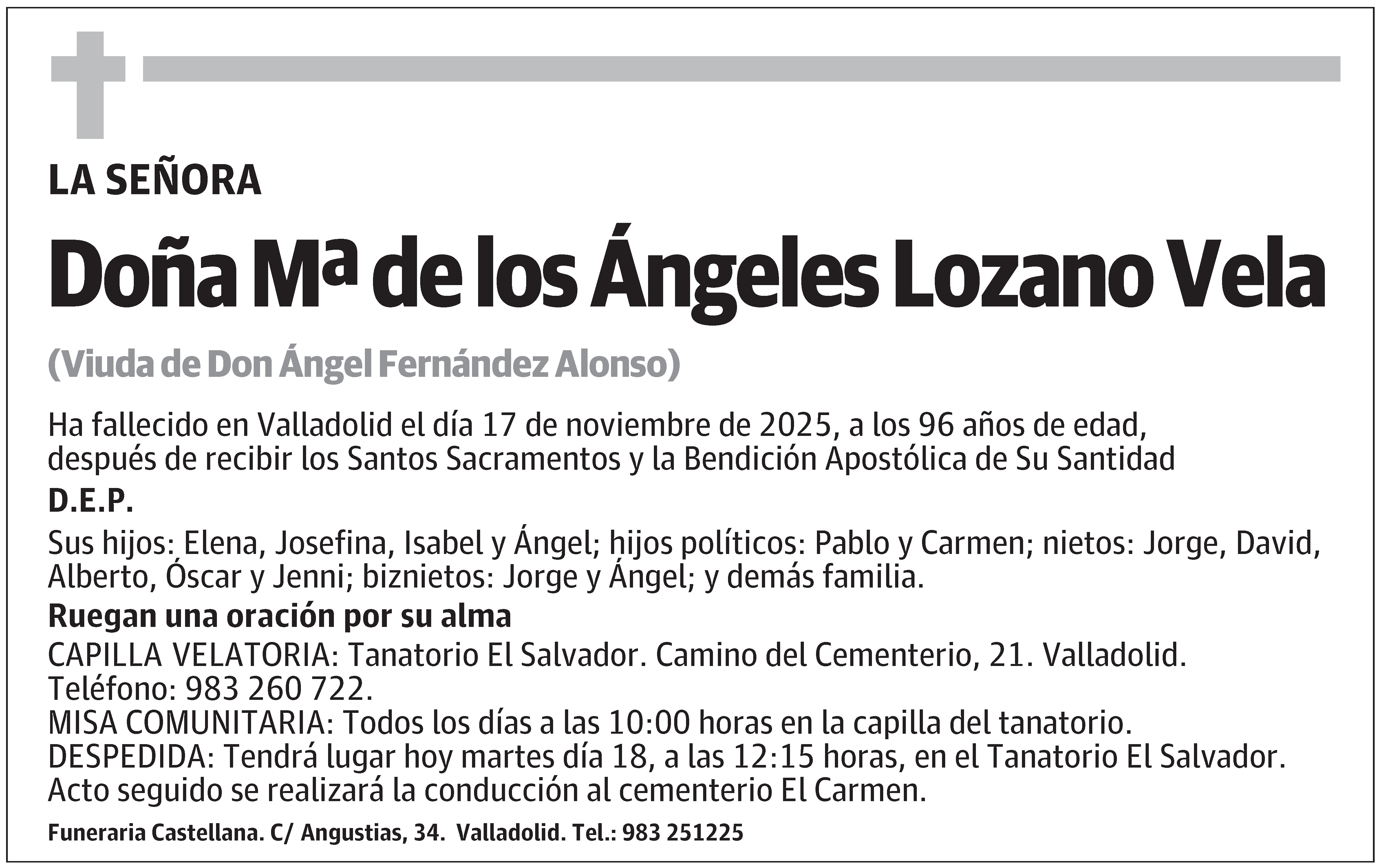 Mª de los Ángeles Lozano Vela