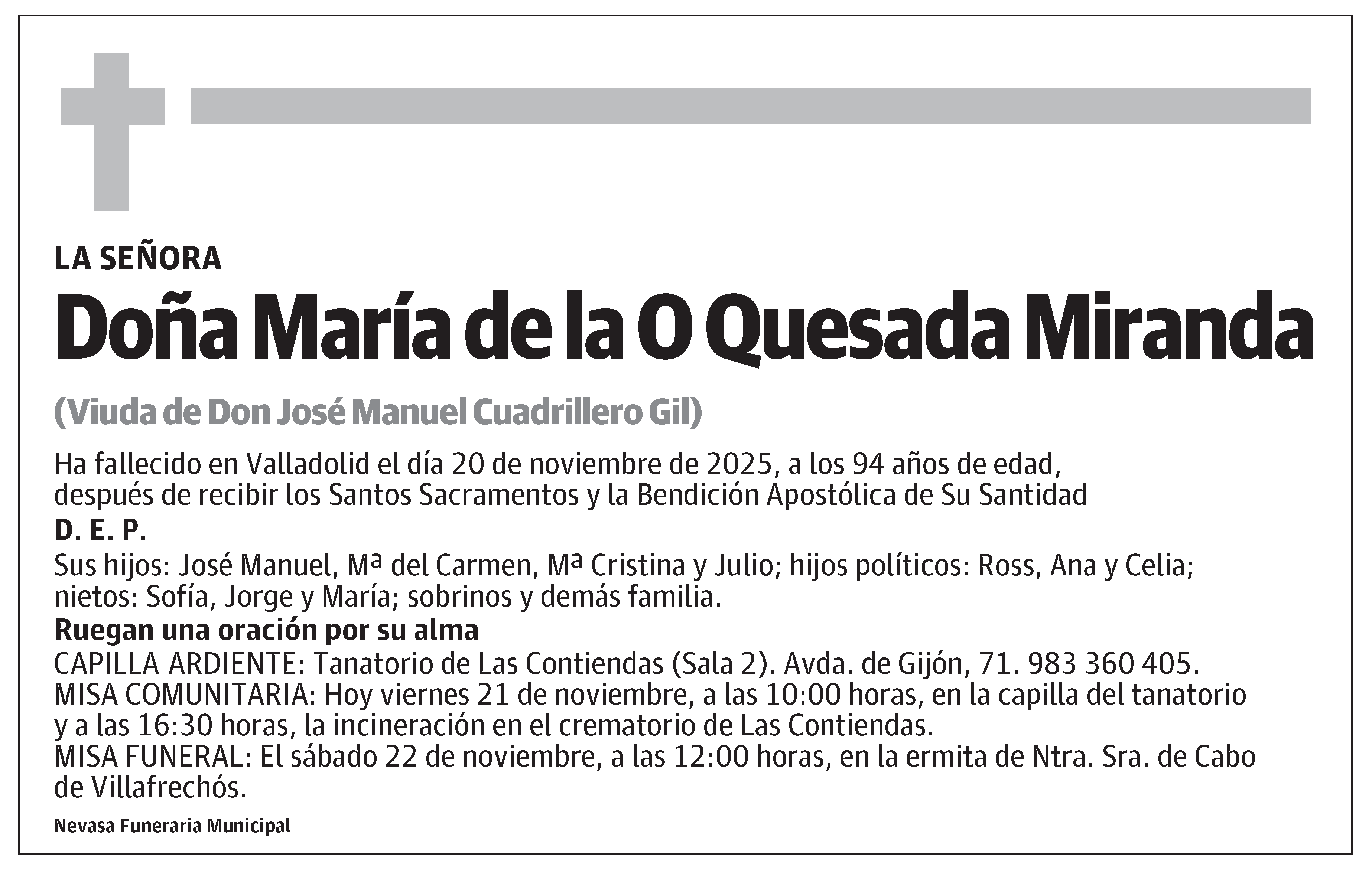 María de la O Quesada Miranda