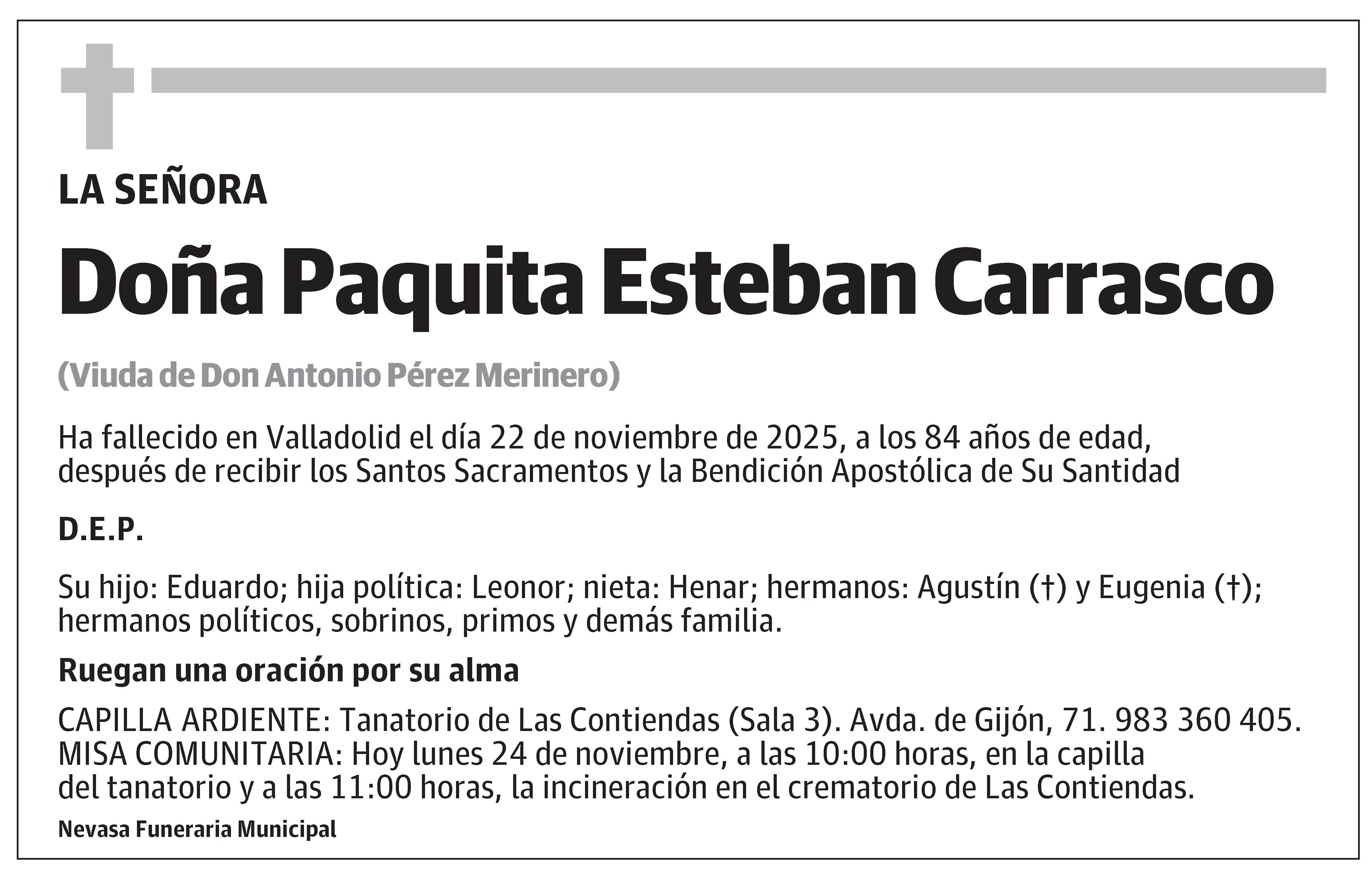 Paquita Esteban Carrasco