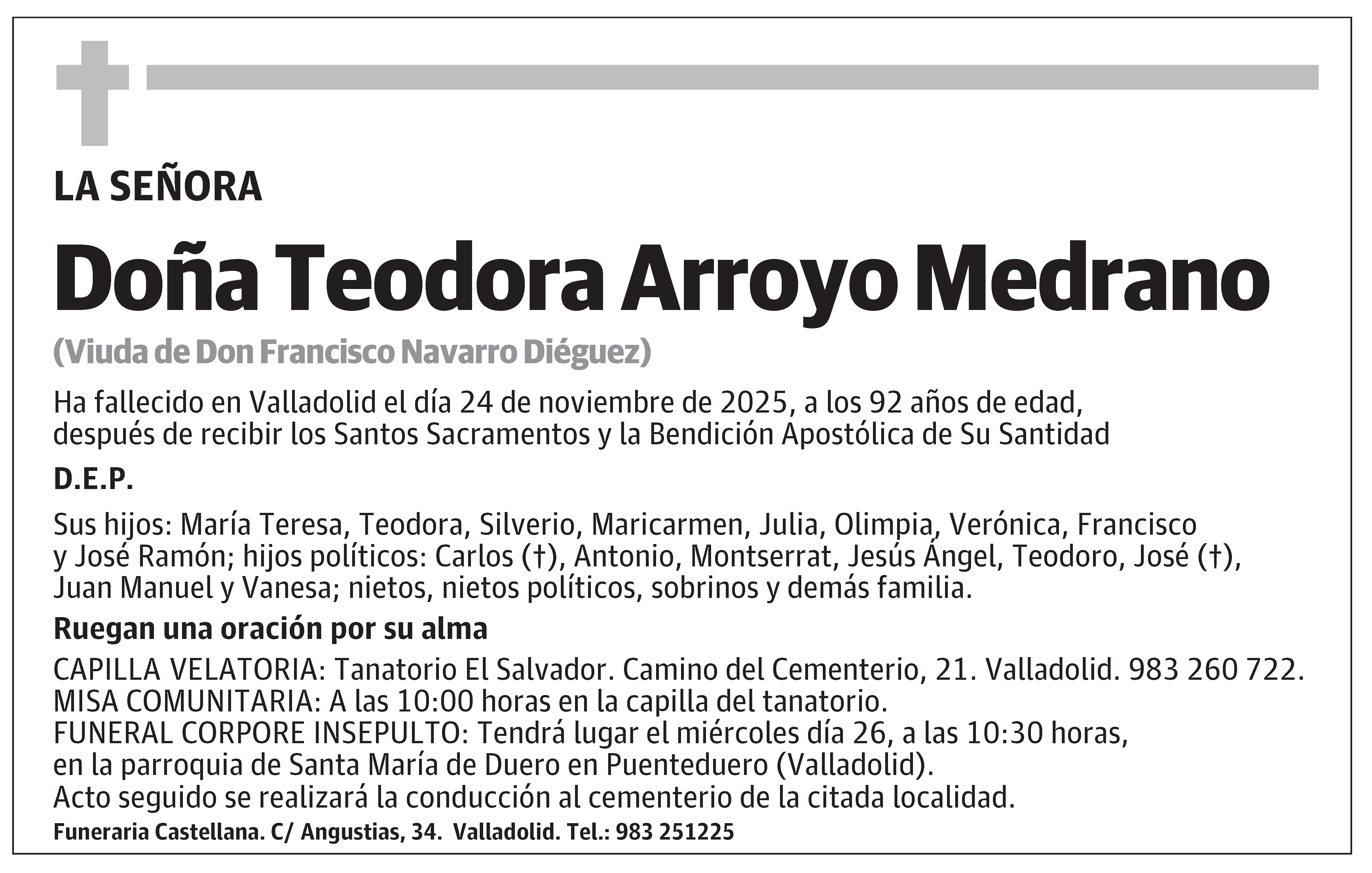 Teodora Arroyo Medrano