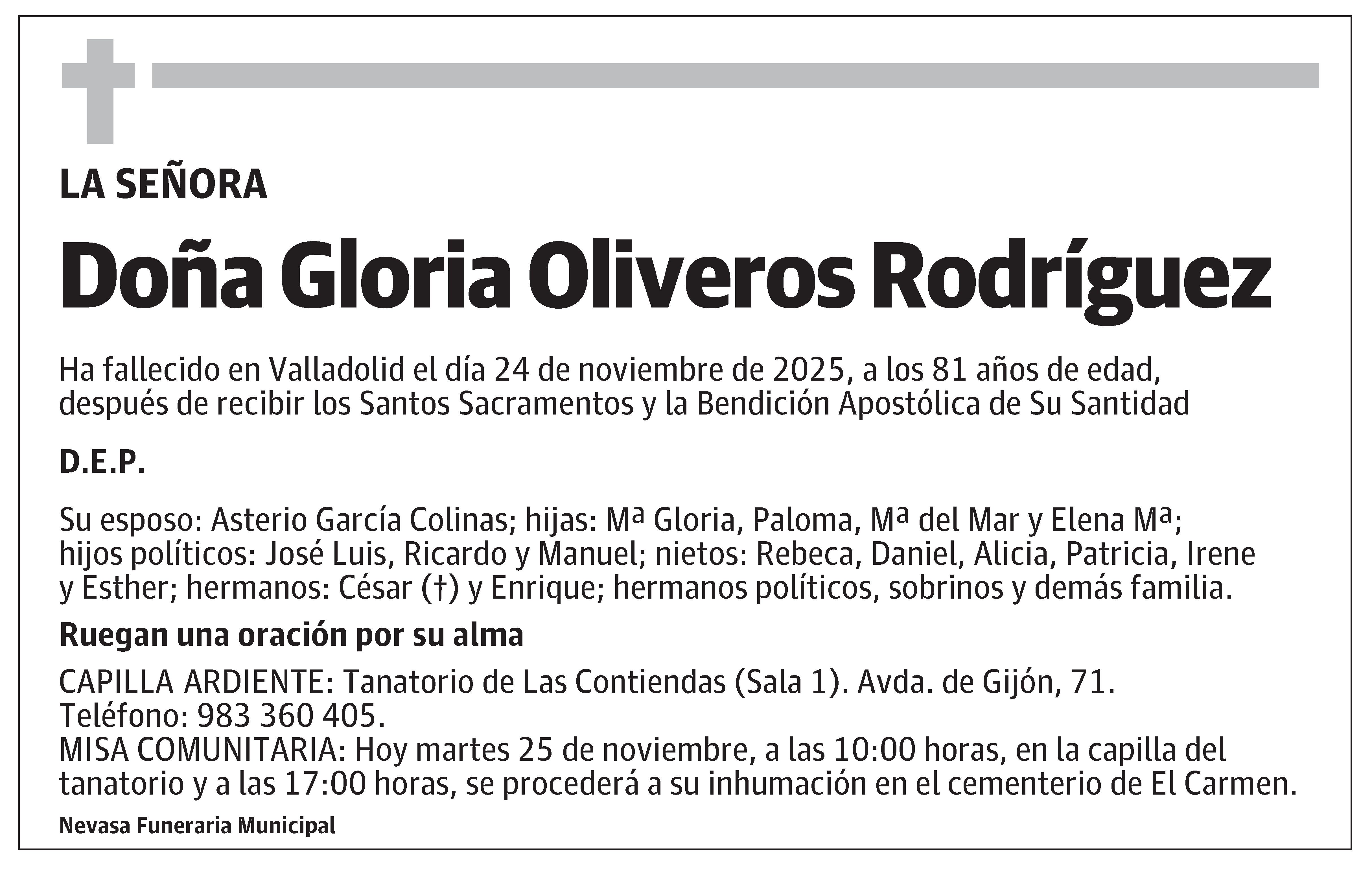 Gloria Oliveros Rodríguez