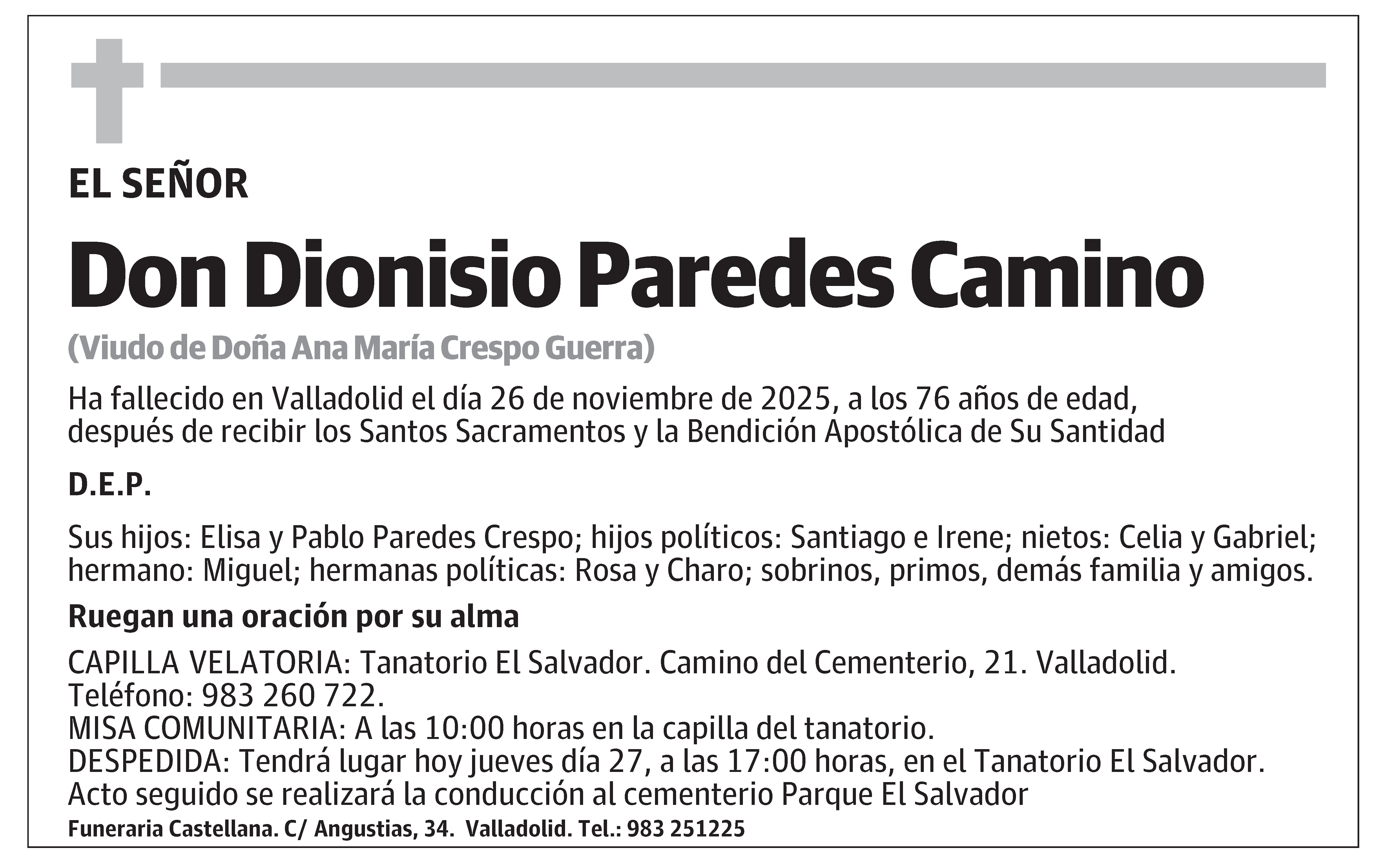 Dionisio Paredes Camino