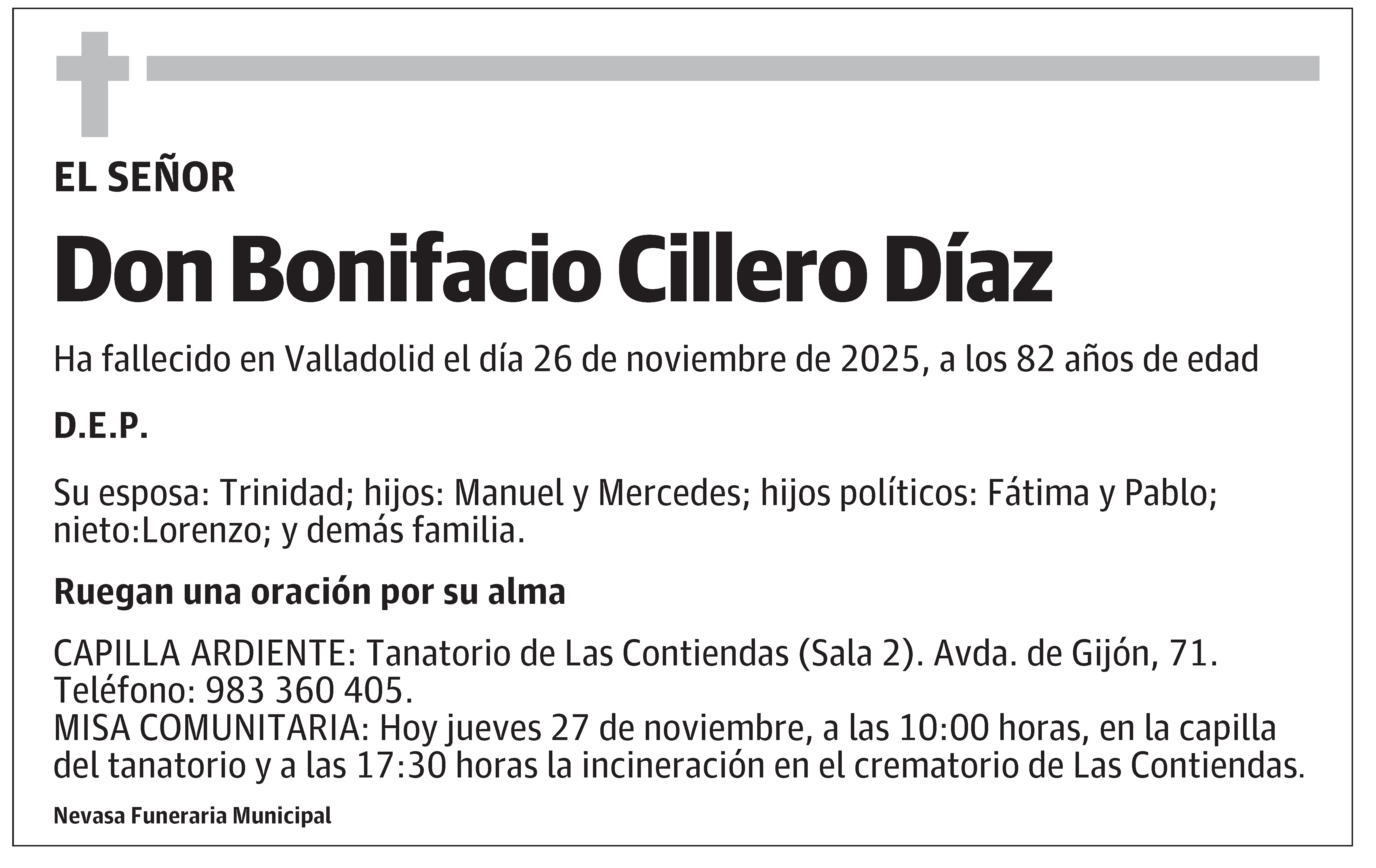 Bonifacio Cillero Díaz