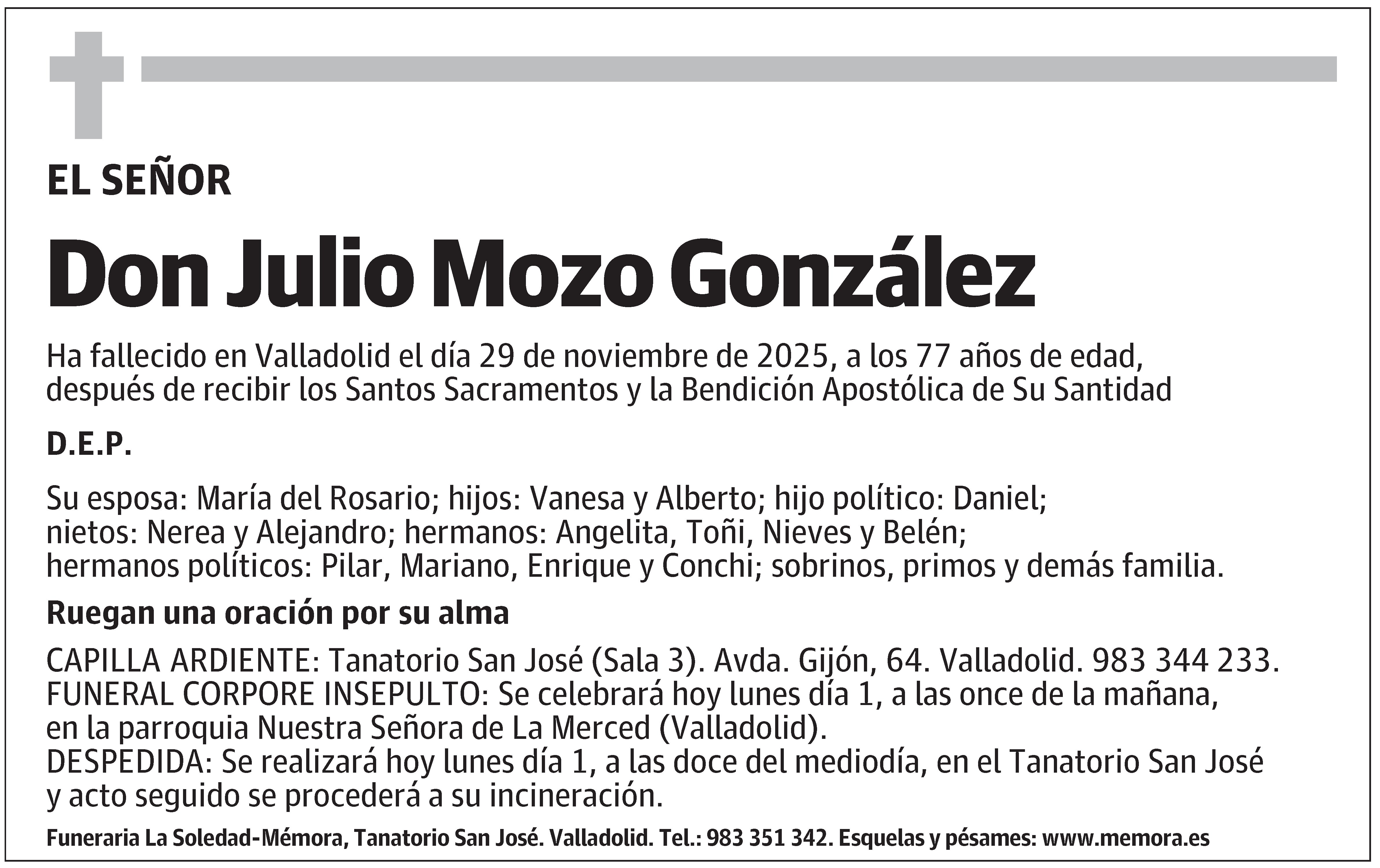 Julio Mozo González