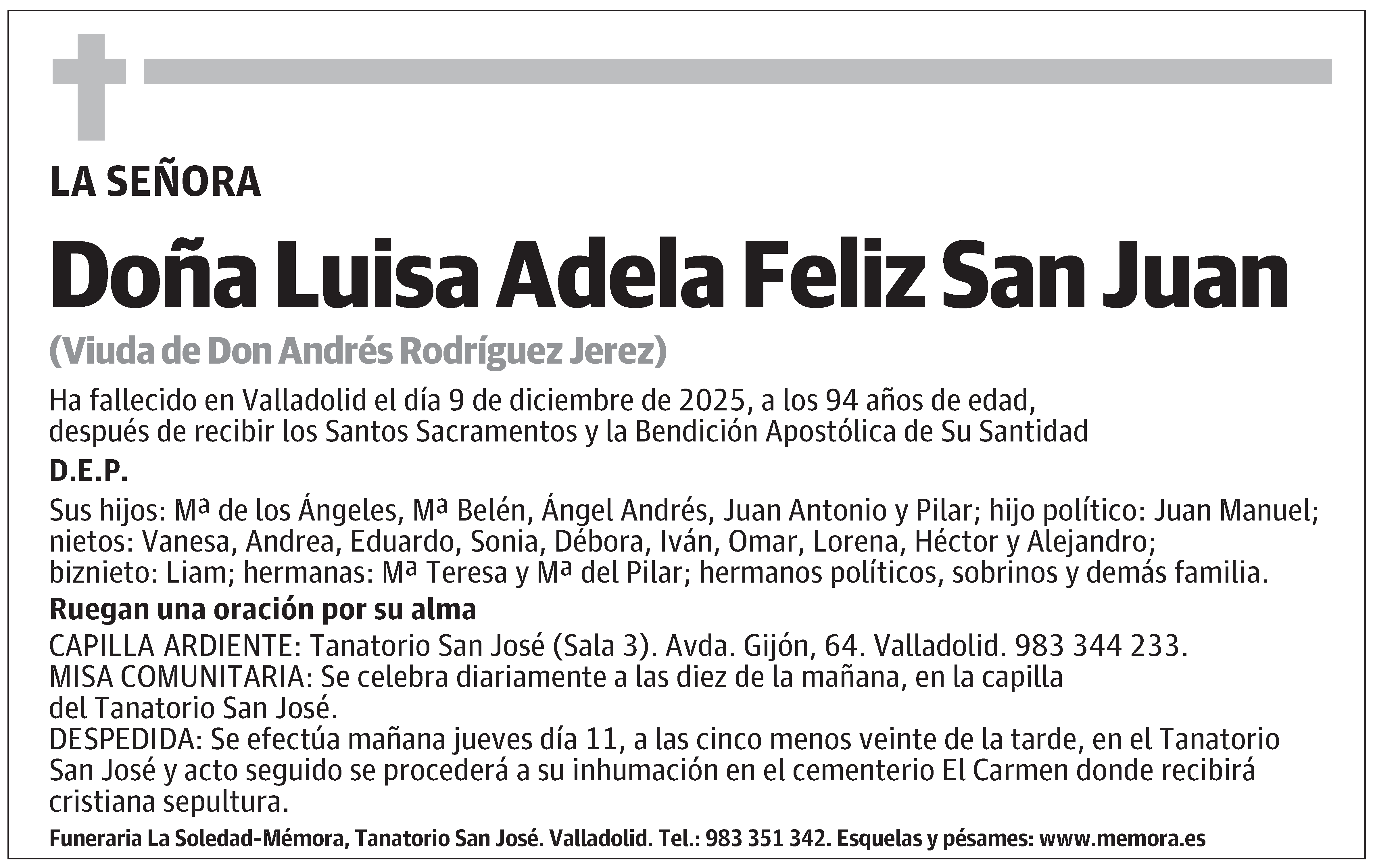 Luisa Adela Feliz San Juan