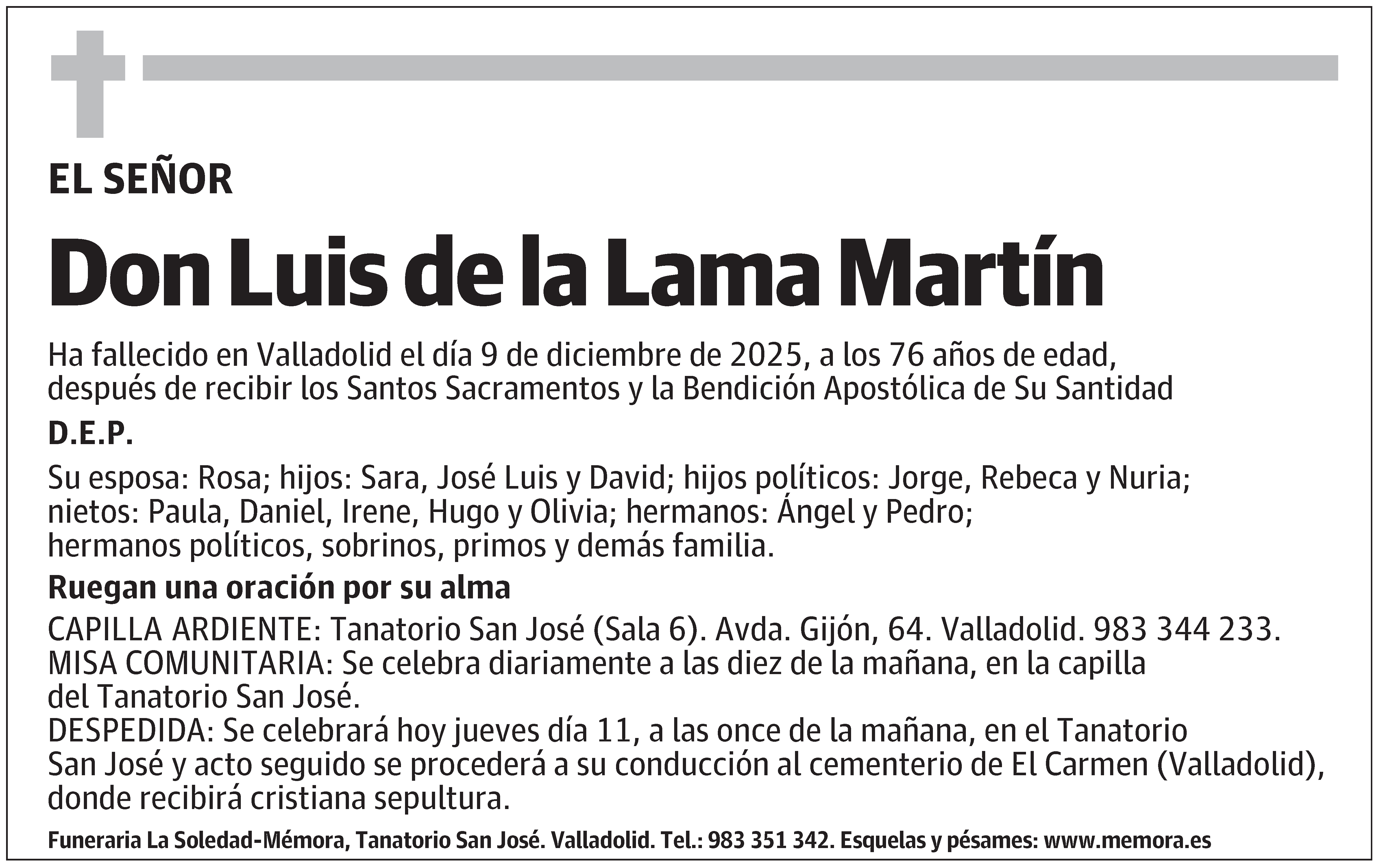 Luis de la Lama Martín