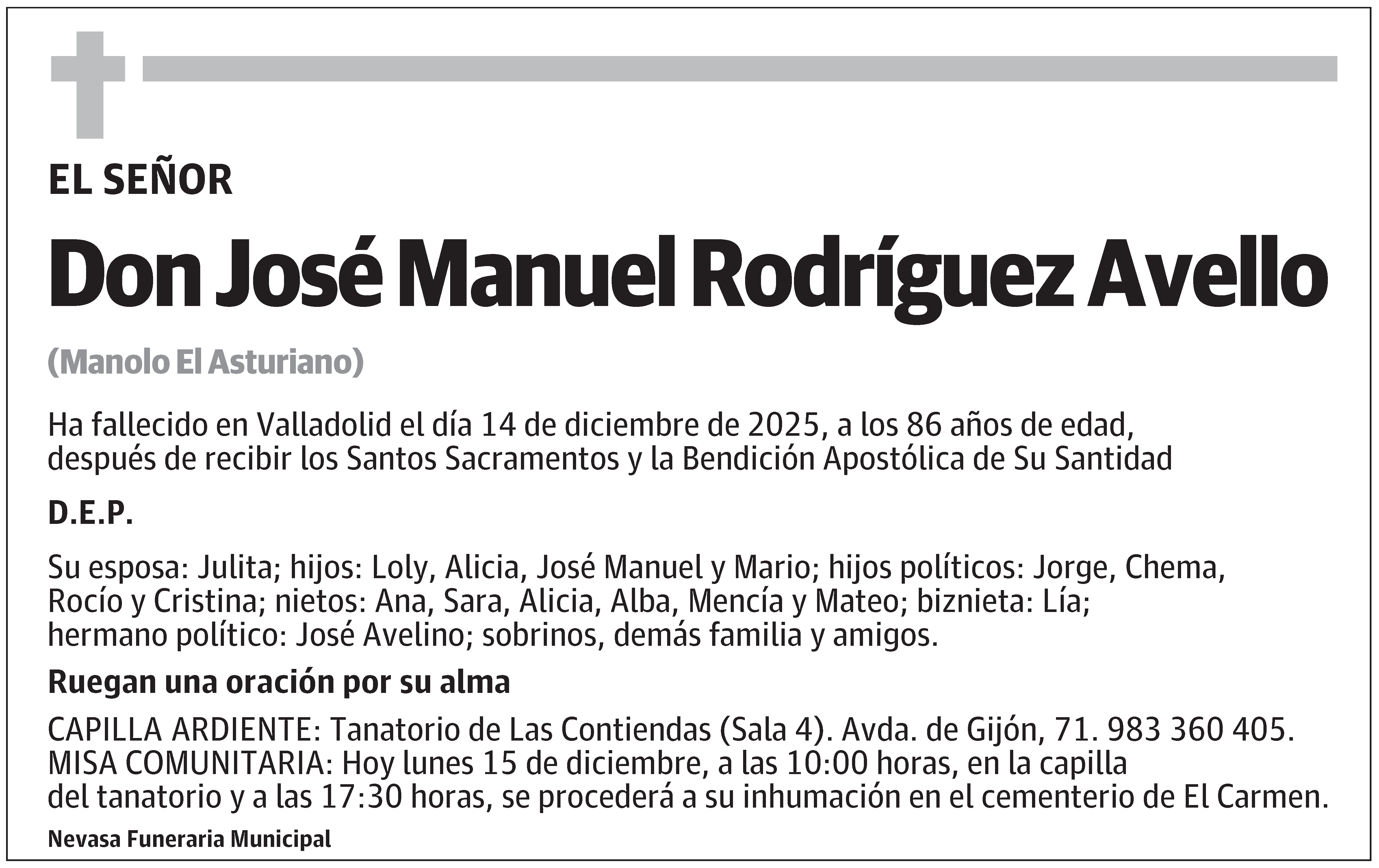José Manuel Rodríguez Avello