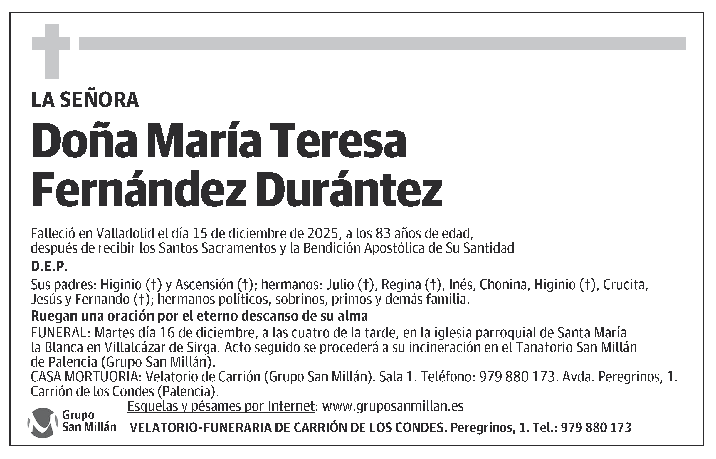 María Teresa Fernández Durántez