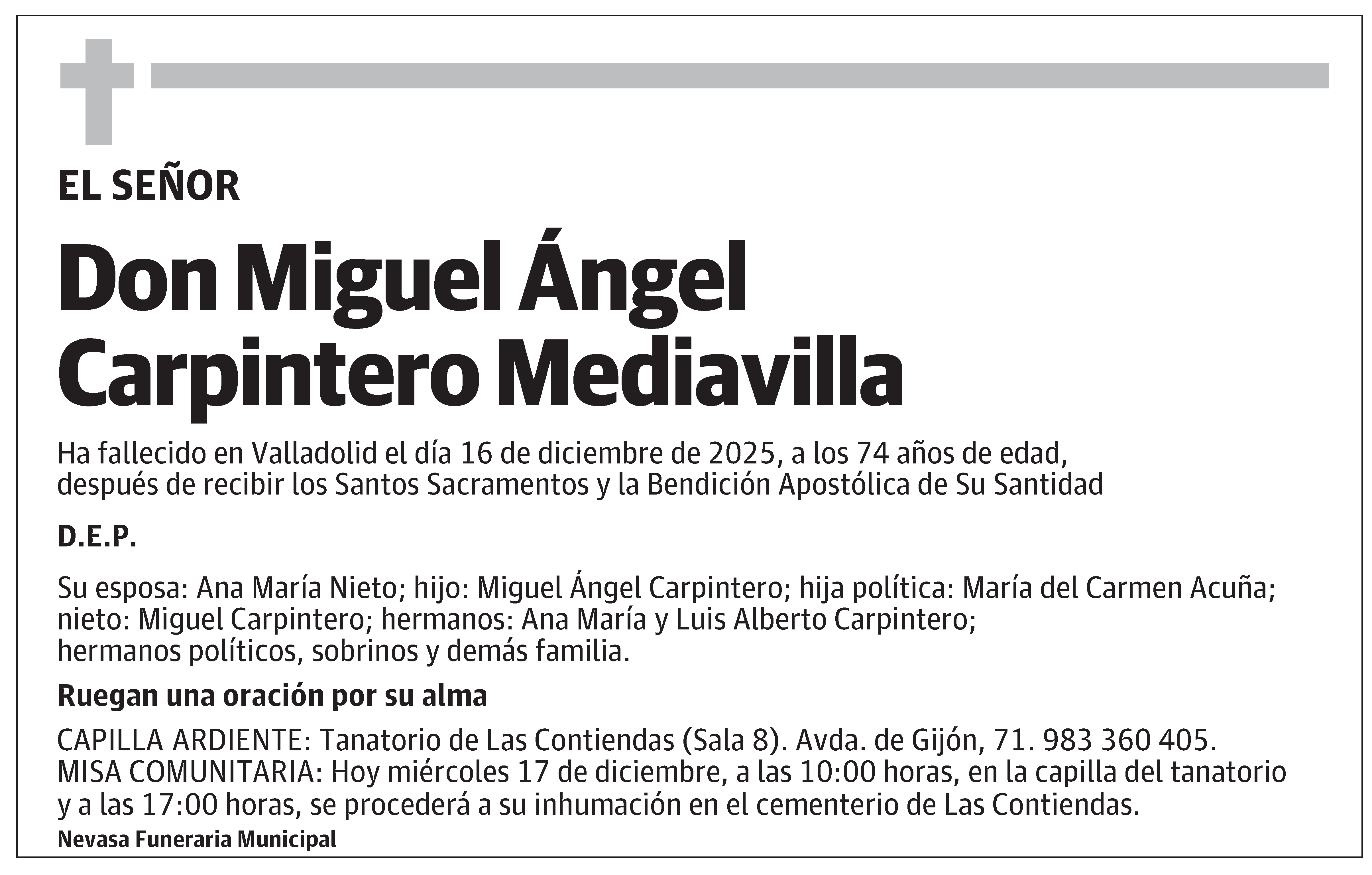 Miguel Ángel Carpintero Mediavilla