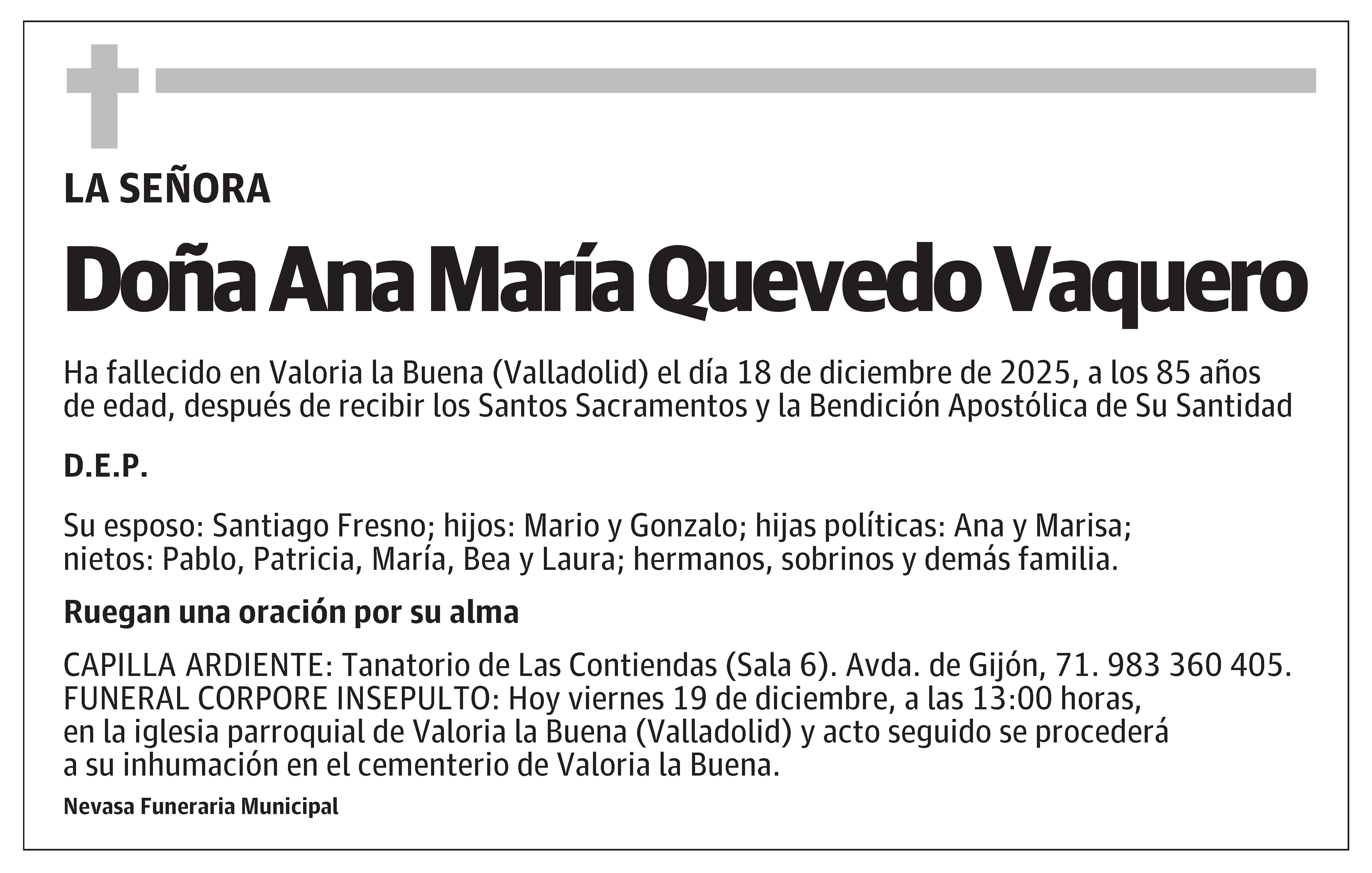 Ana María Quevedo Vaquero