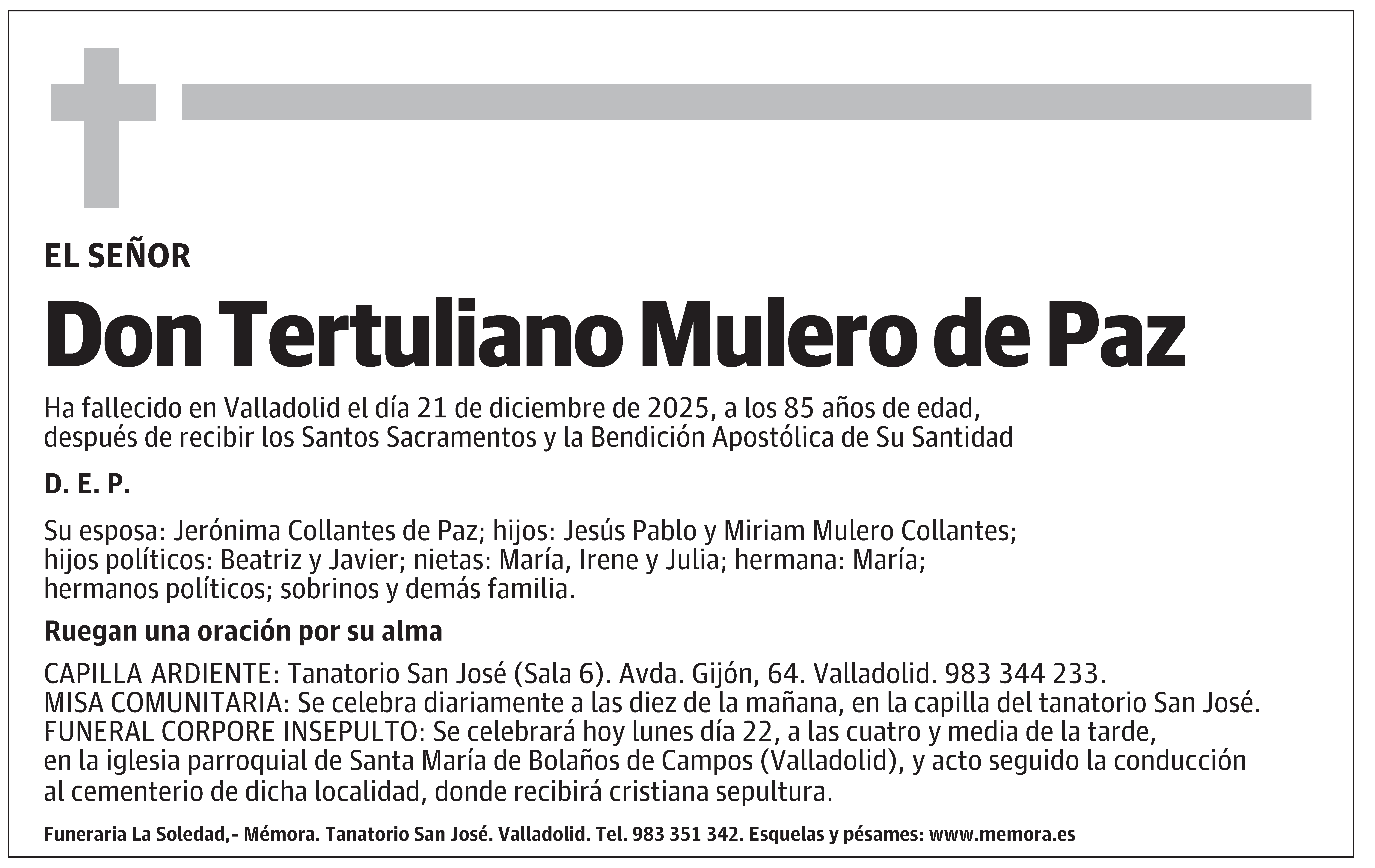 Tertuliano Mulero de Paz
