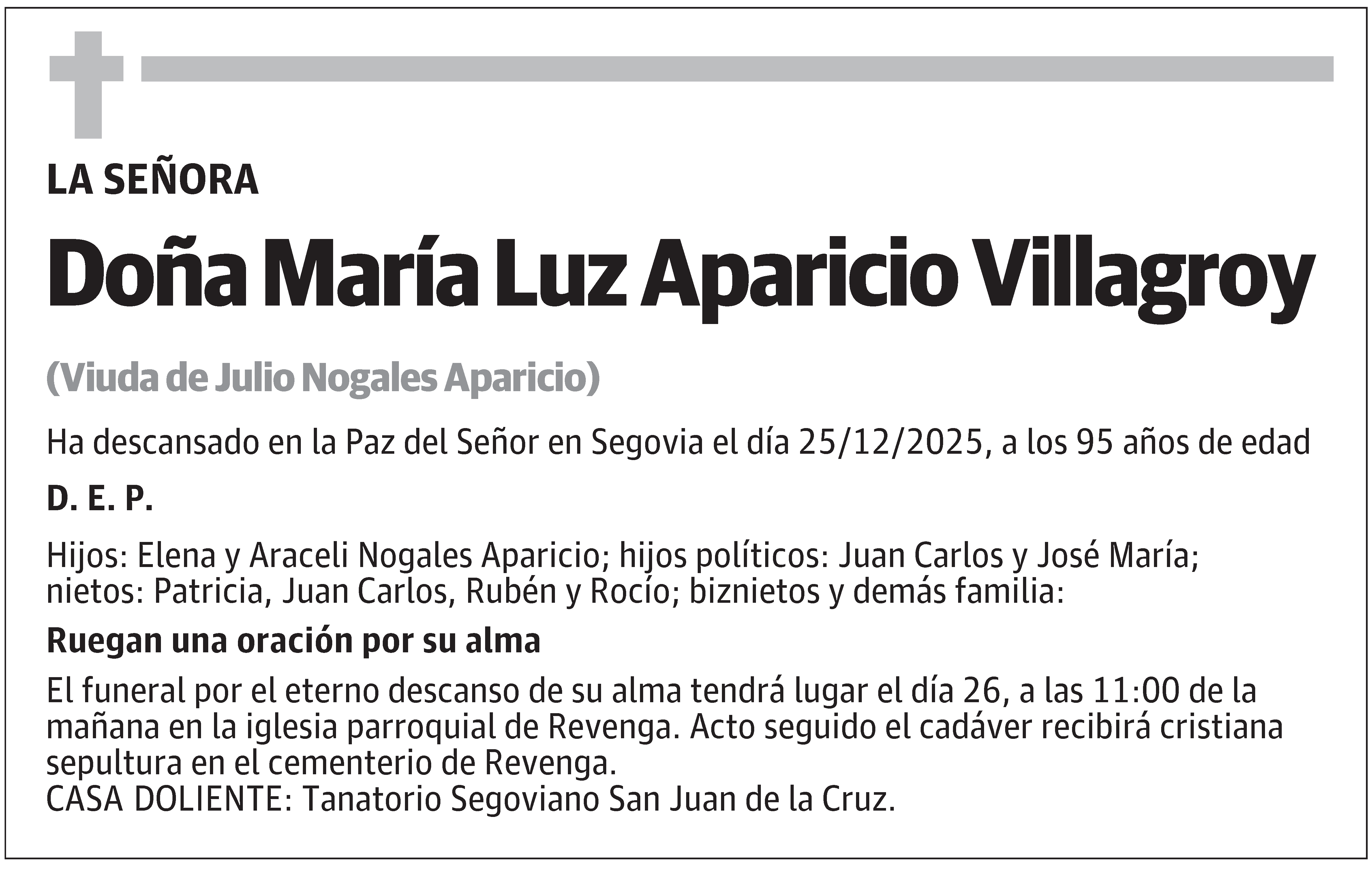 María Luz Aparicio Villagroy