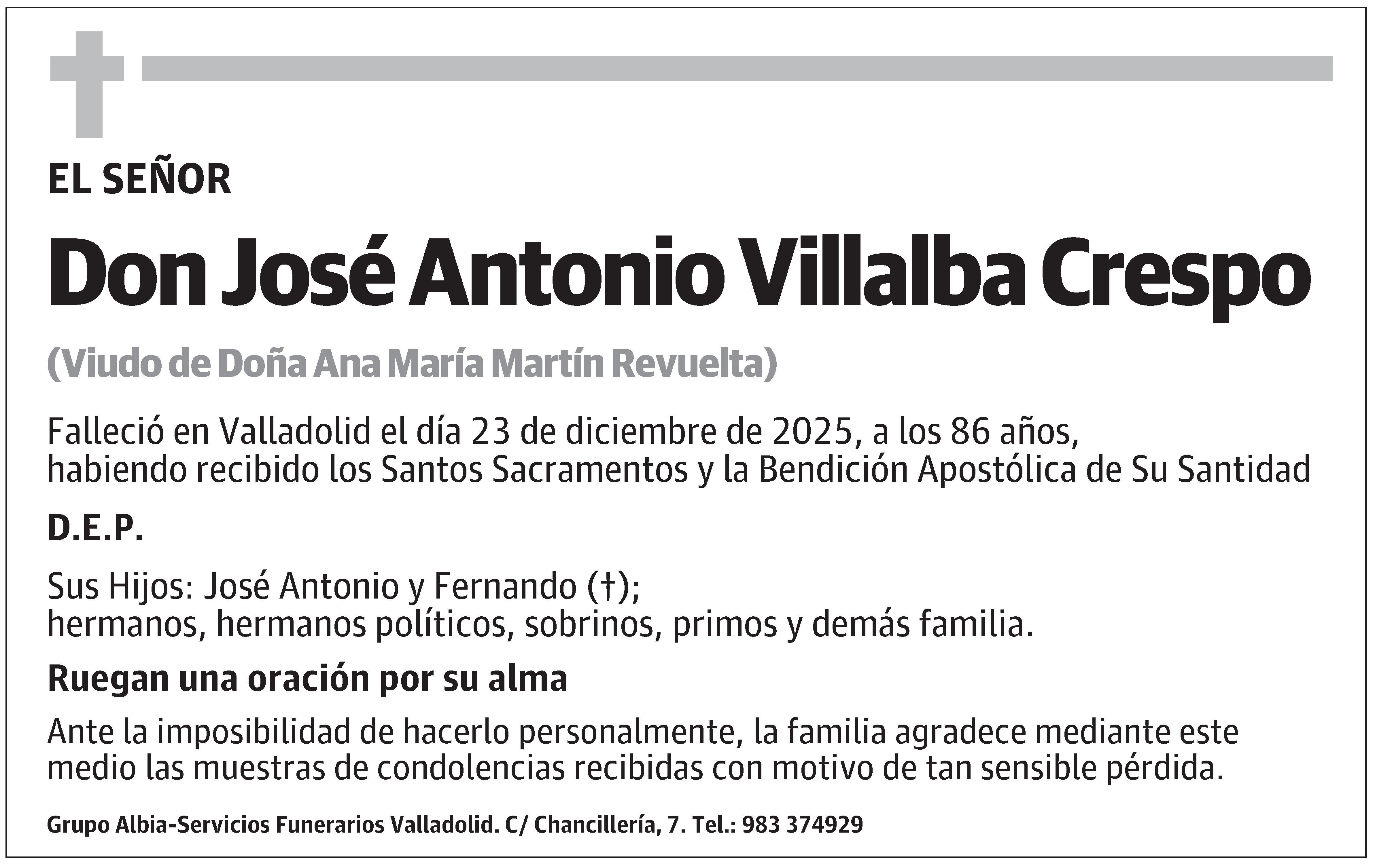 José Antonio Villalba Crespo