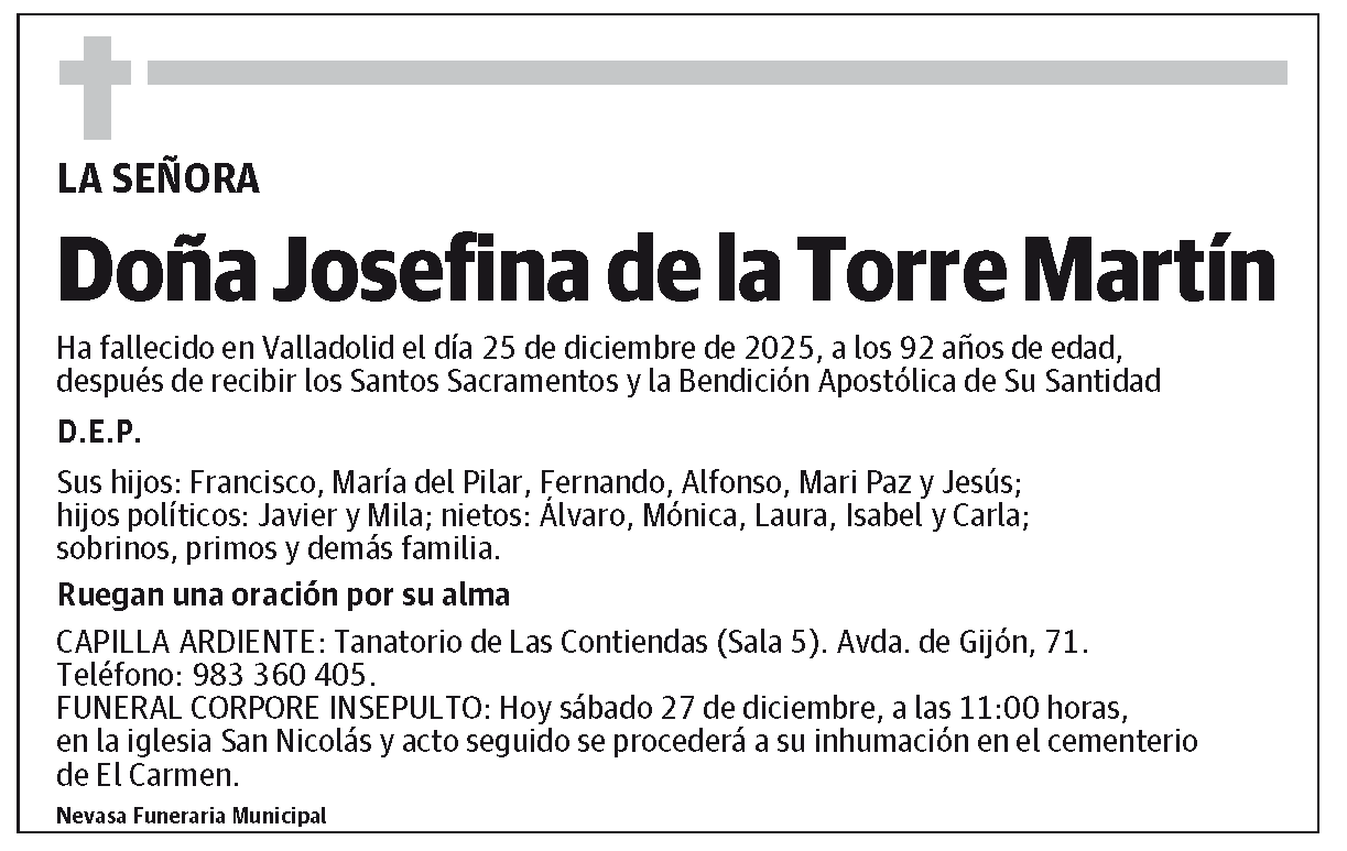 Josefina de la Torre Martín
