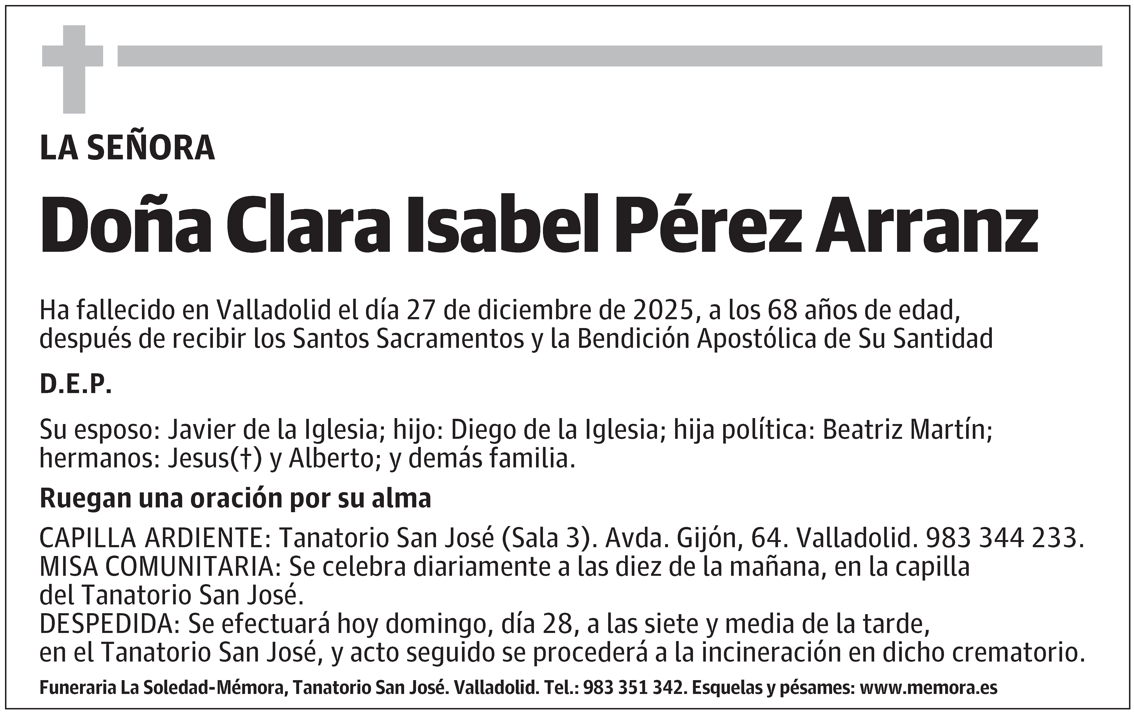 Clara Isabel Pérez Arranz