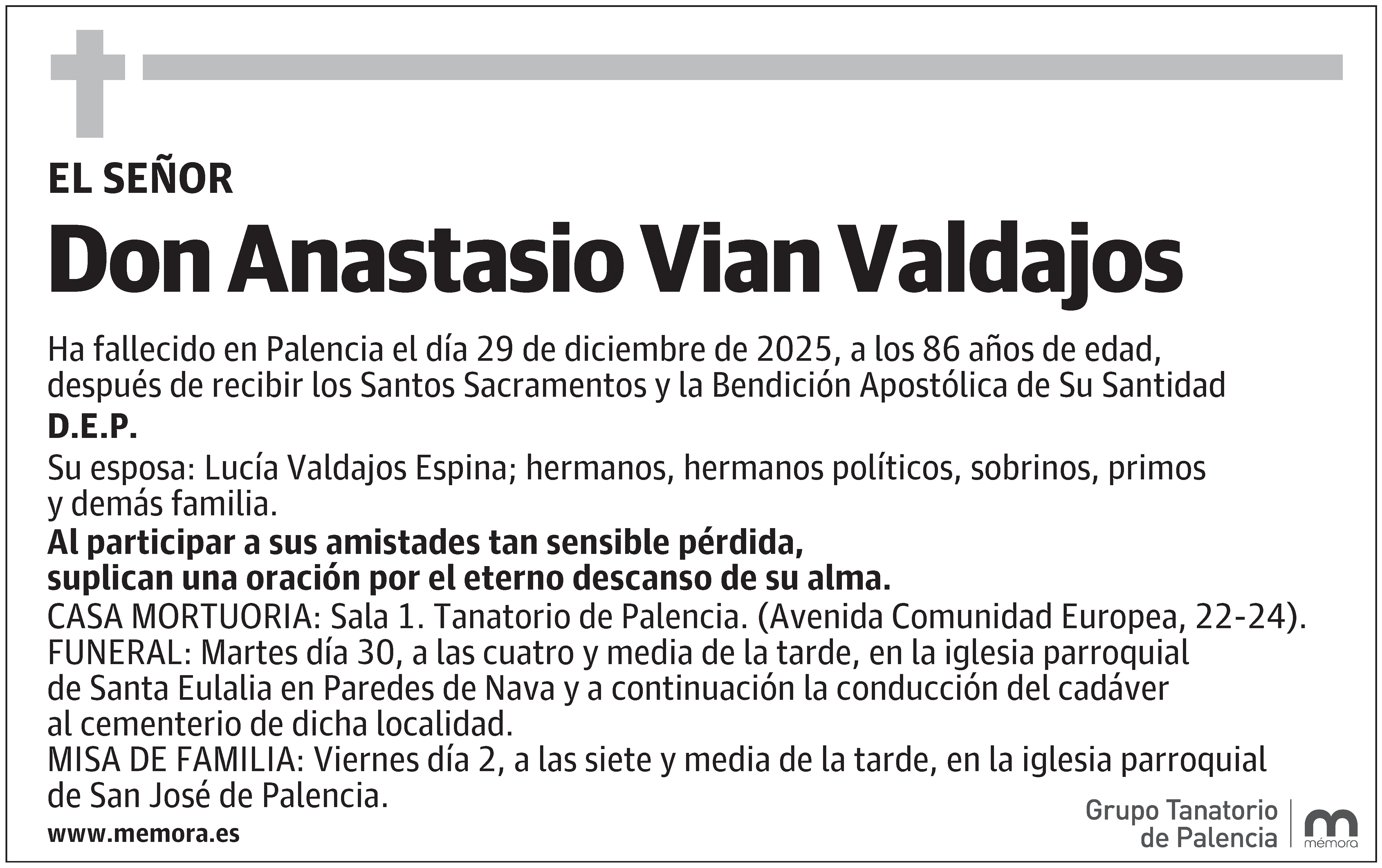 Anastasio Vian Valdajos