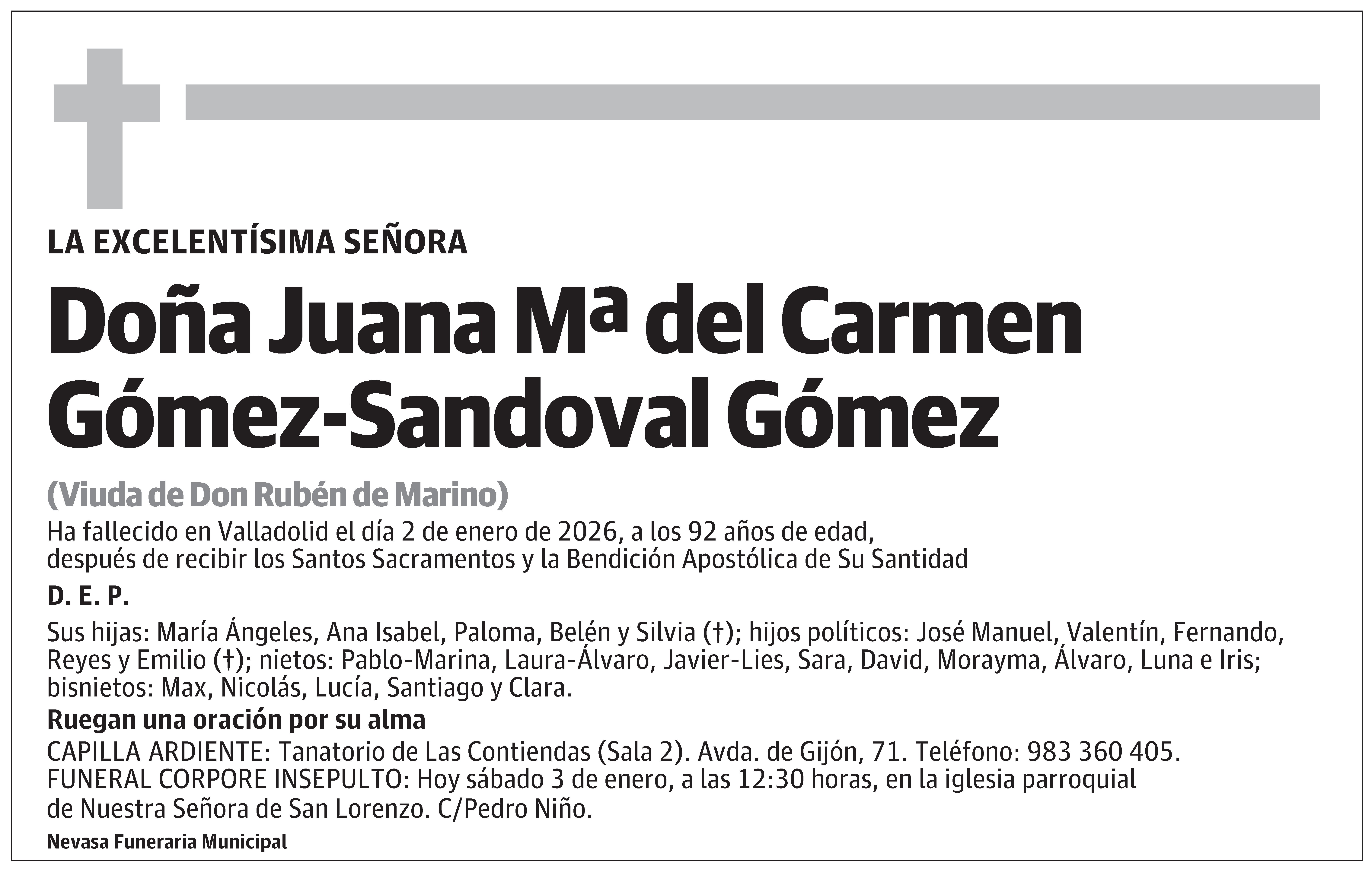 Juana Mª del Carmen Gómez-Sandoval Gómez