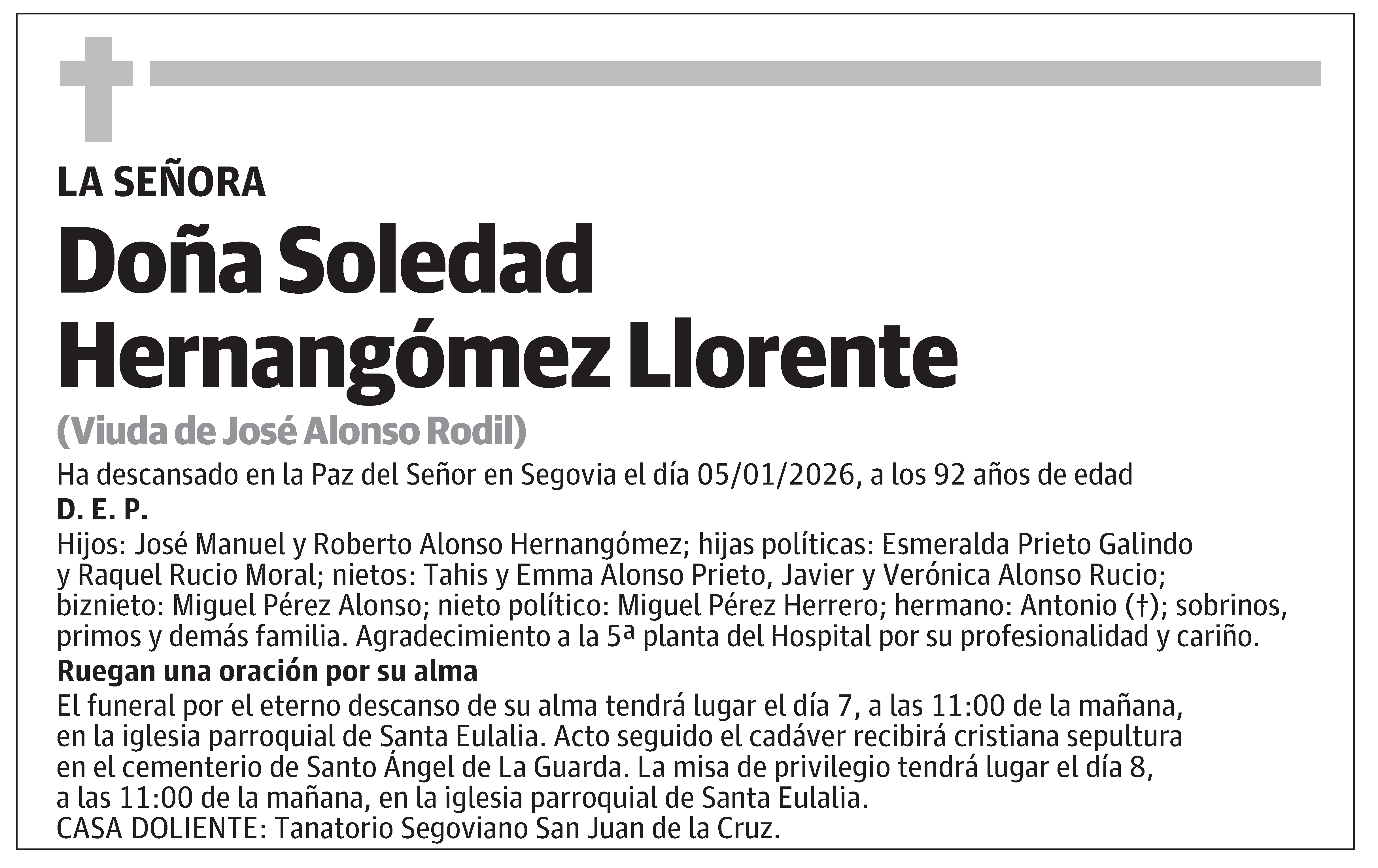 Soledad Hernangómez Llorente