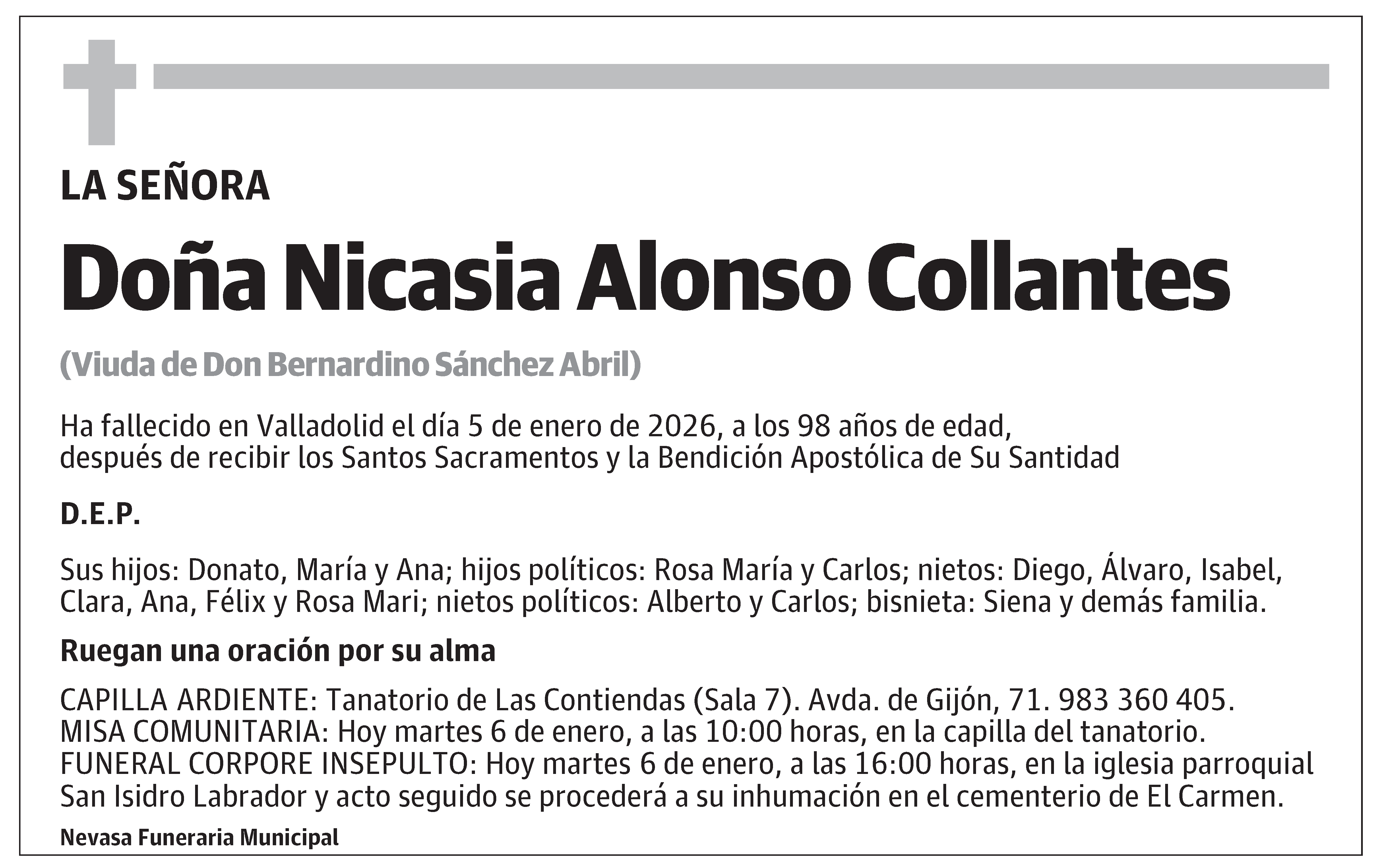 Nicasia Alonso Collantes