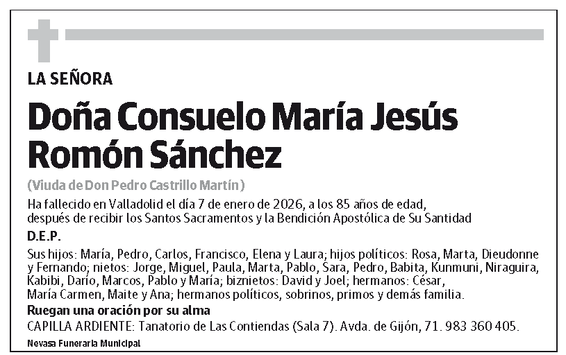 Consuelo María Jesús Romón Sánchez