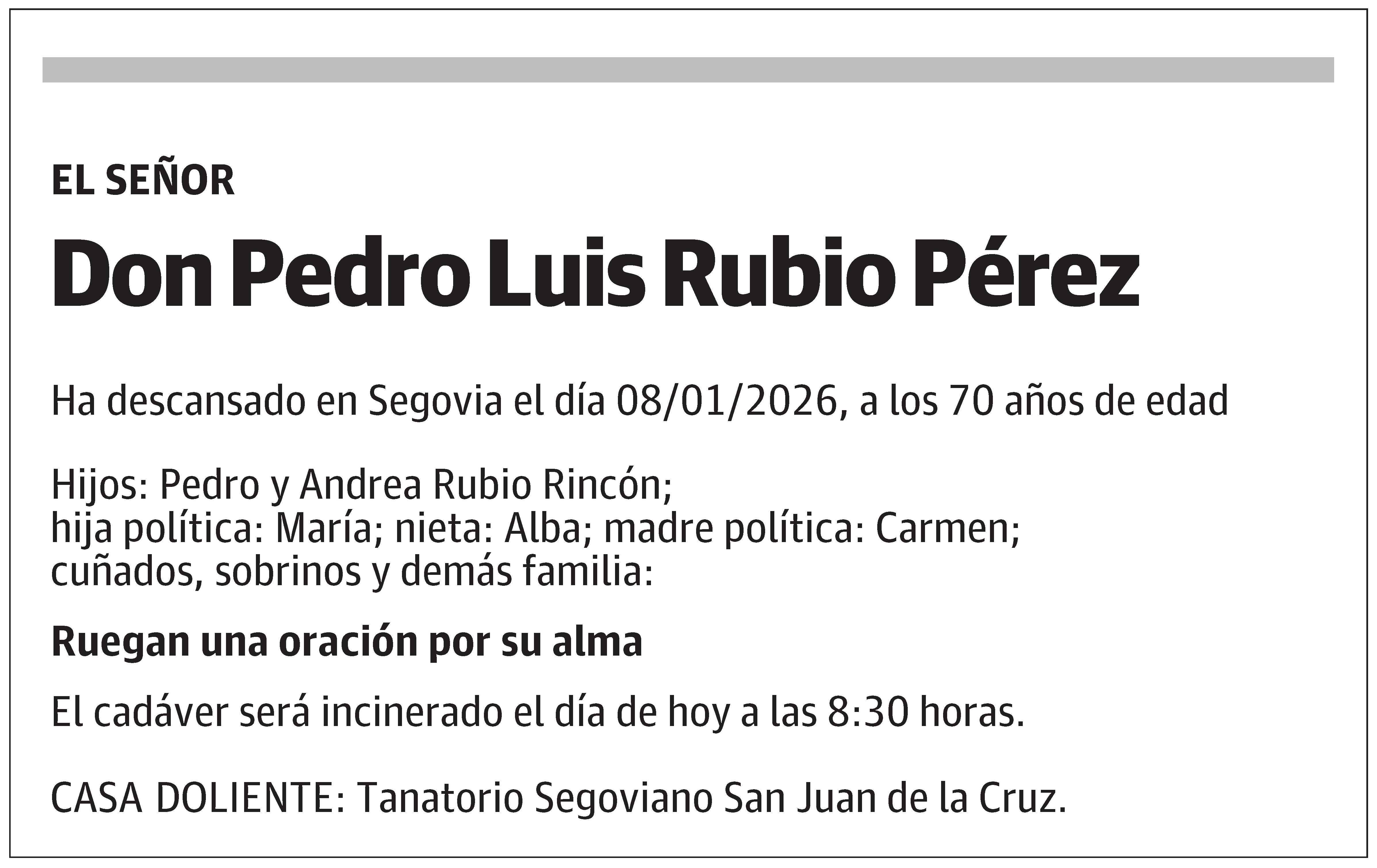 Pedro Luis Rubio Pérez