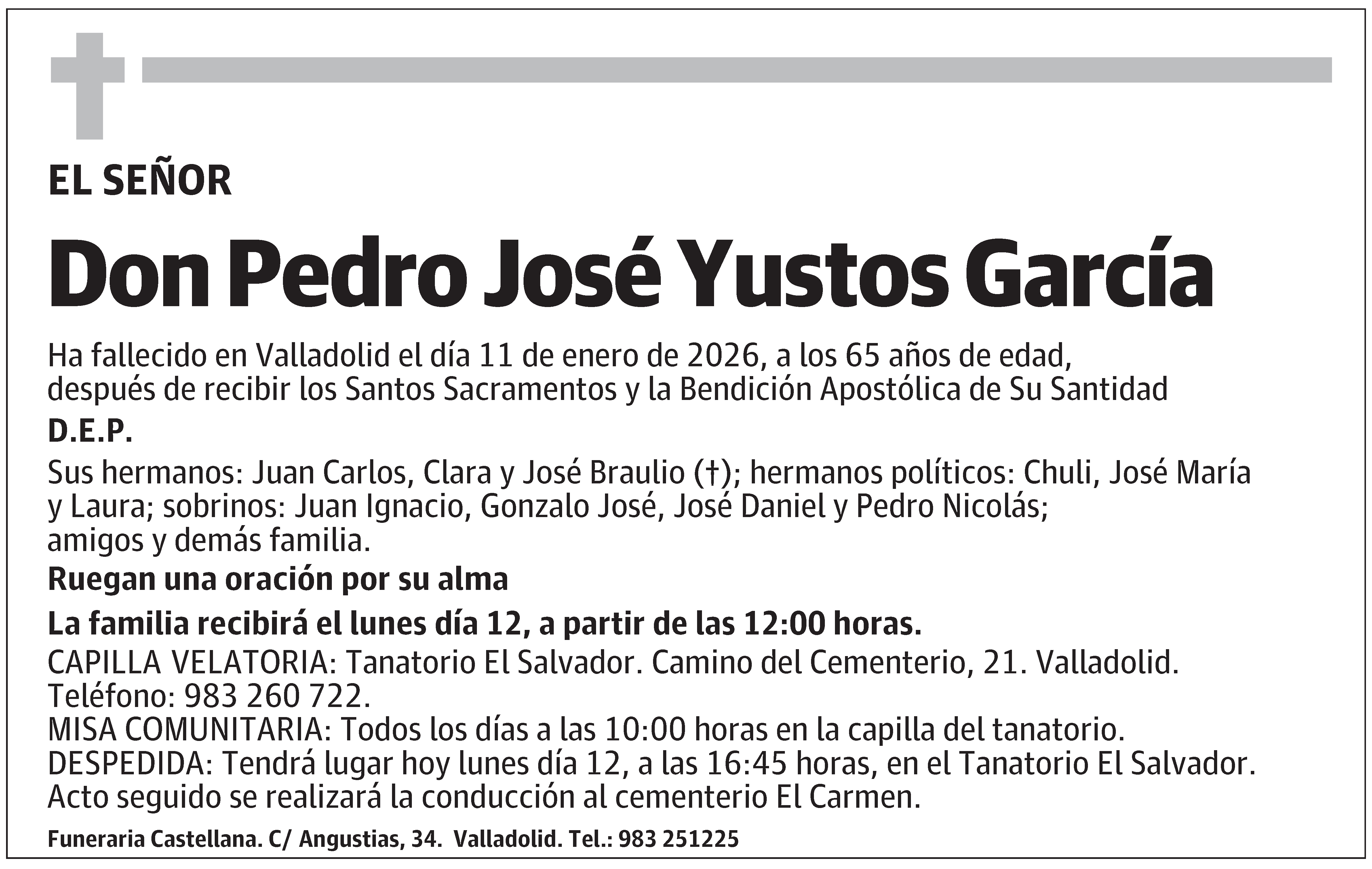 Pedro José Yustos García