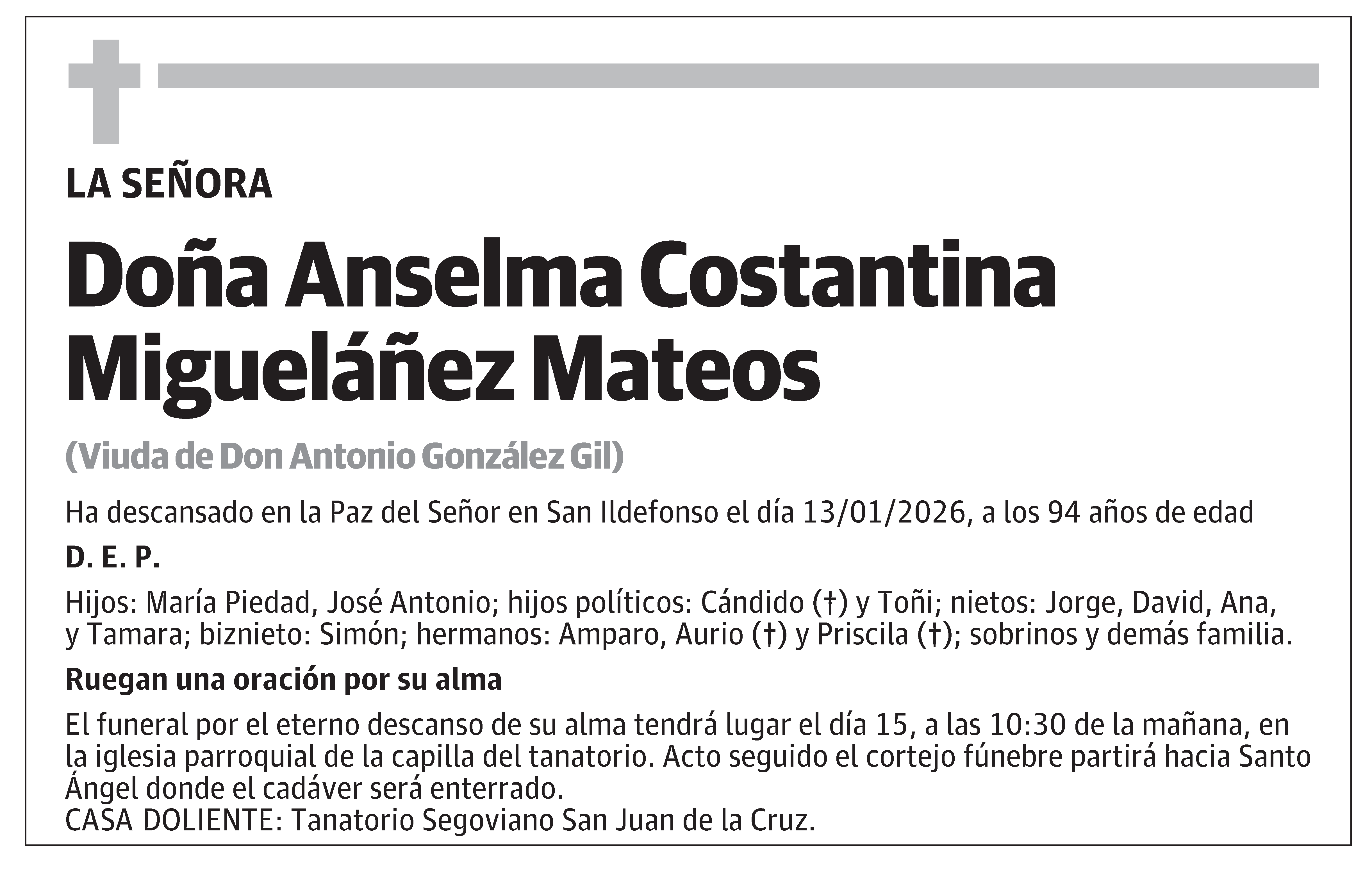 Anselma Costantina Migueláñez Mateos