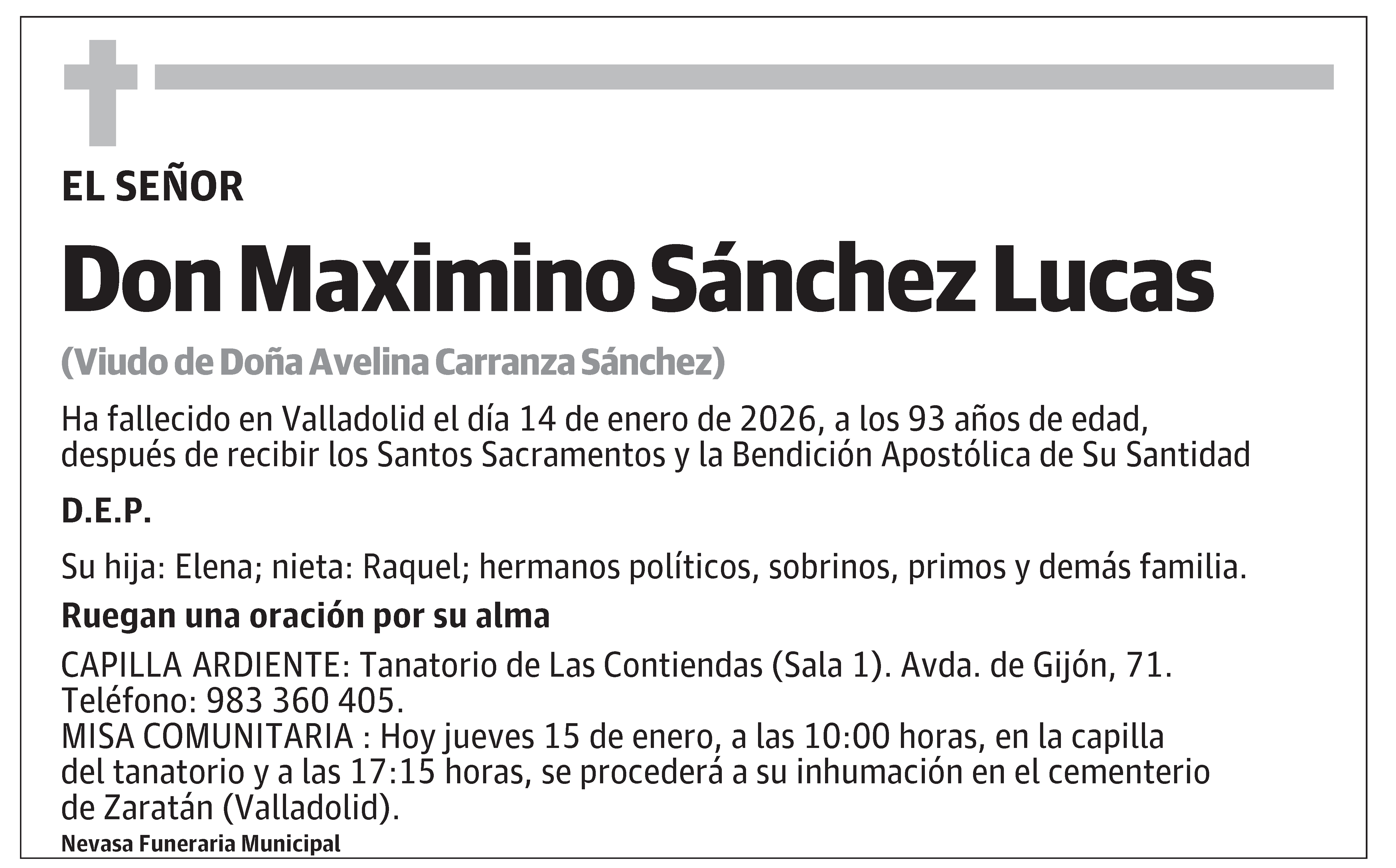 Maximino Sánchez Lucas