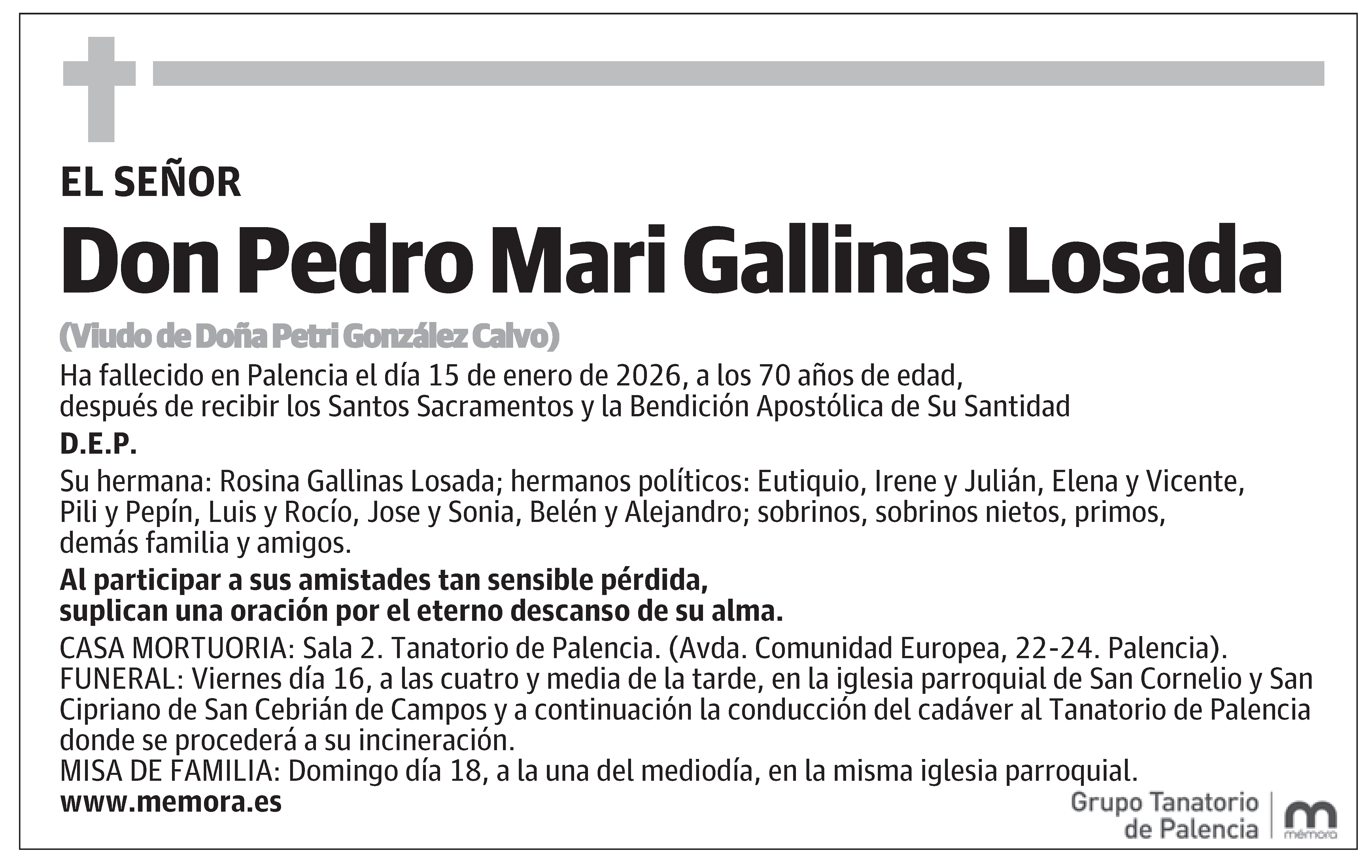 Pedro Mari Gallinas Losada