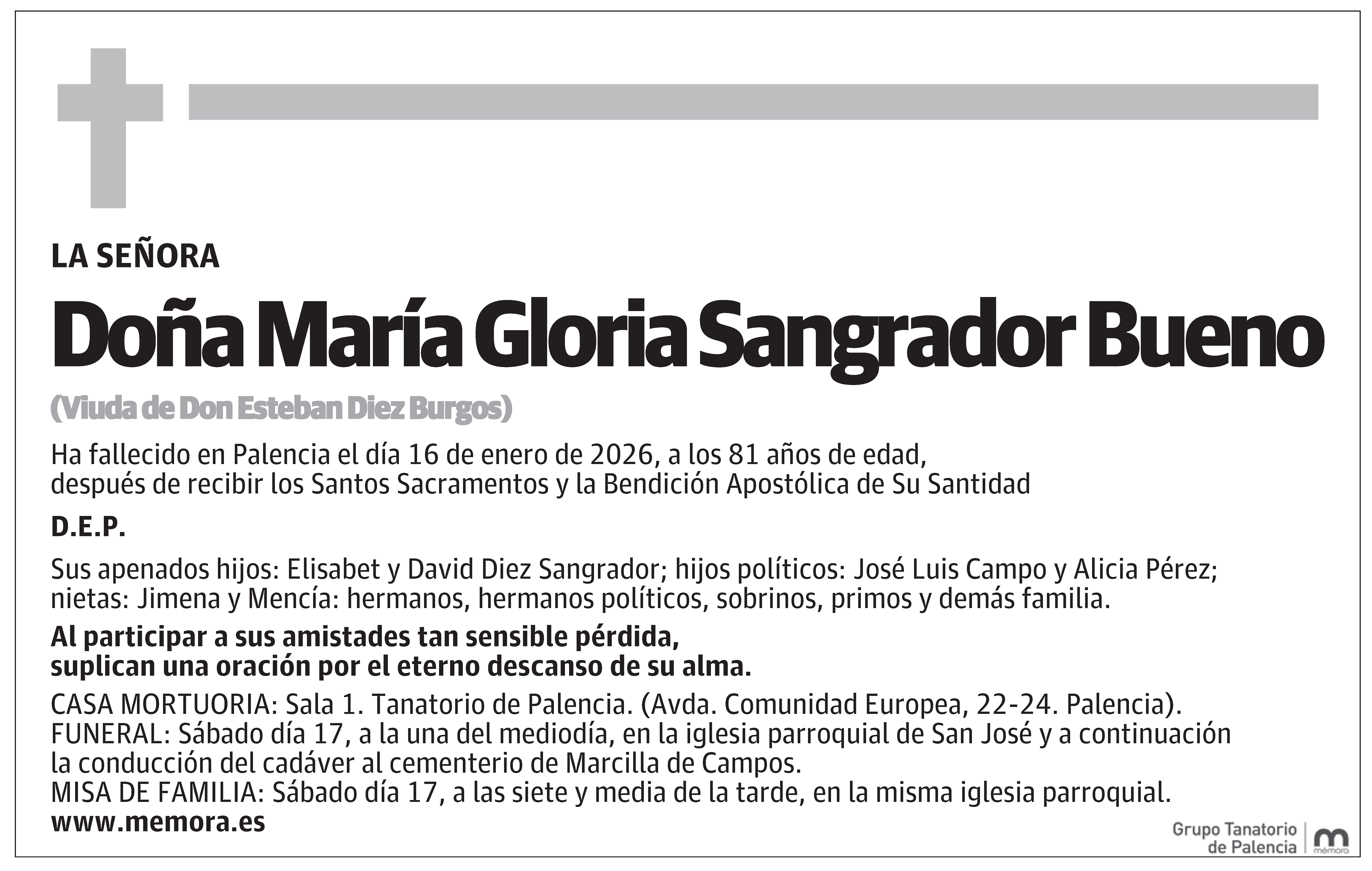 María Gloria Sangrador Bueno