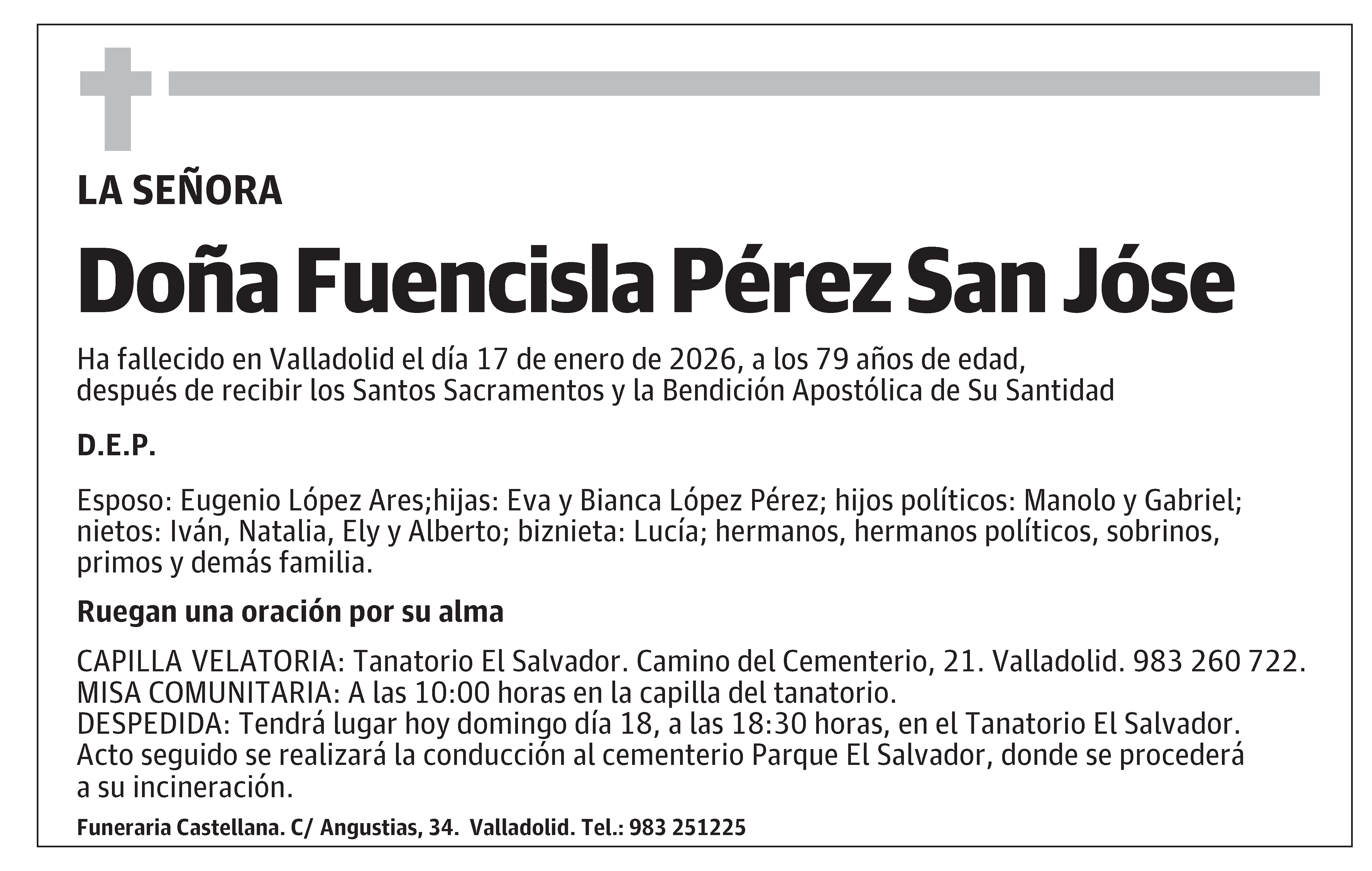 Fuencisla Pérez San Jóse