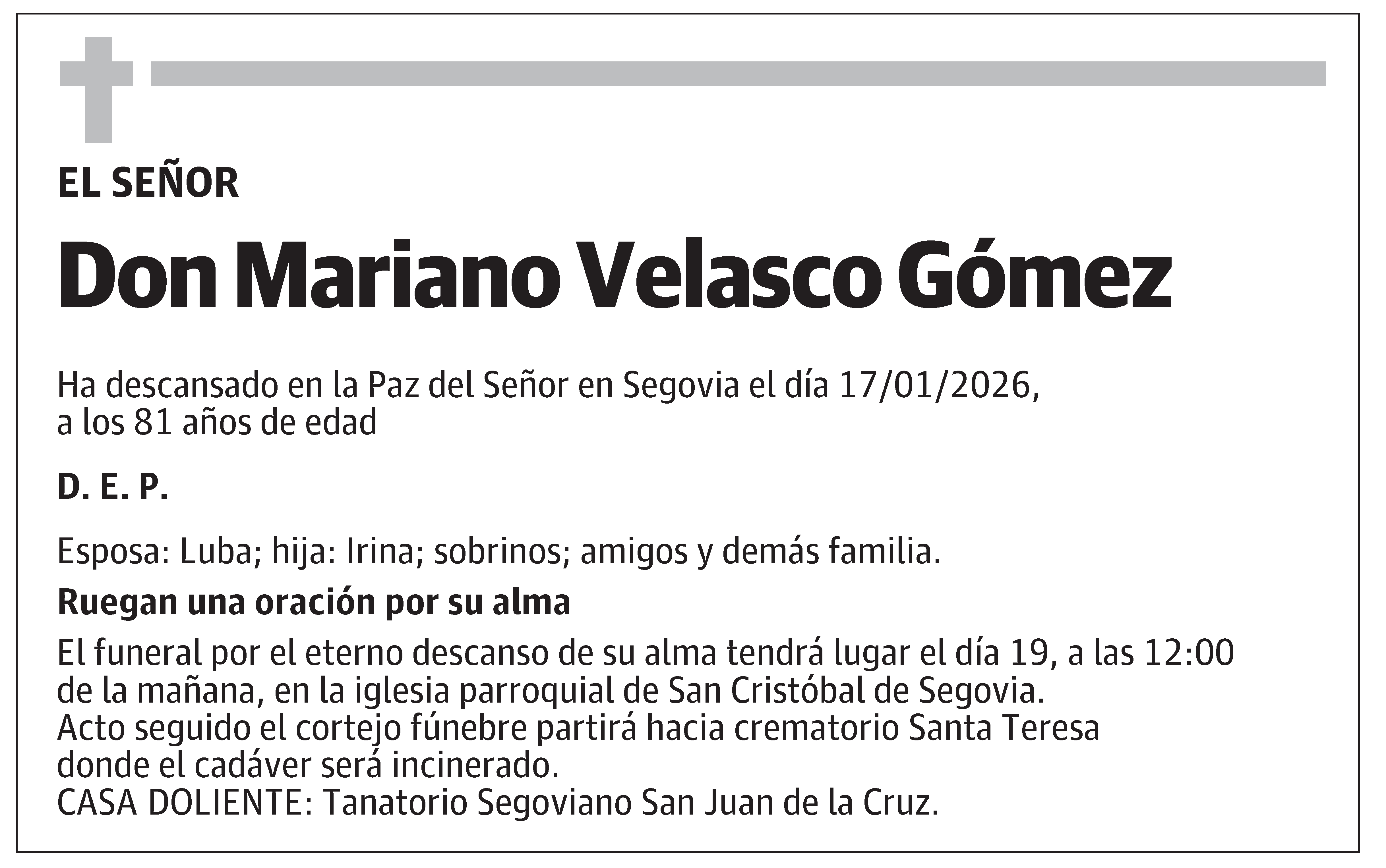 Mariano Velasco Gómez