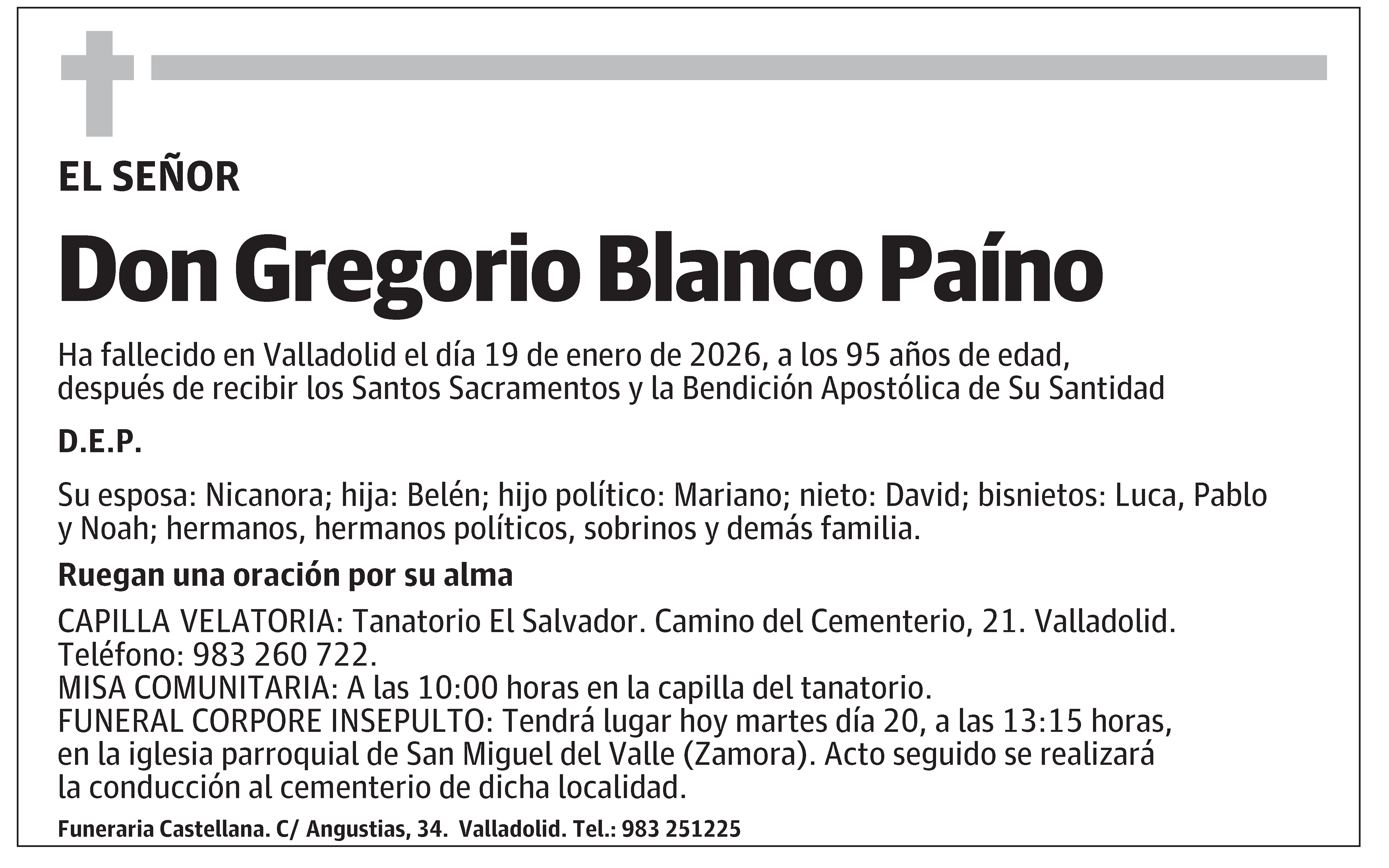Gregorio Blanco Paíno