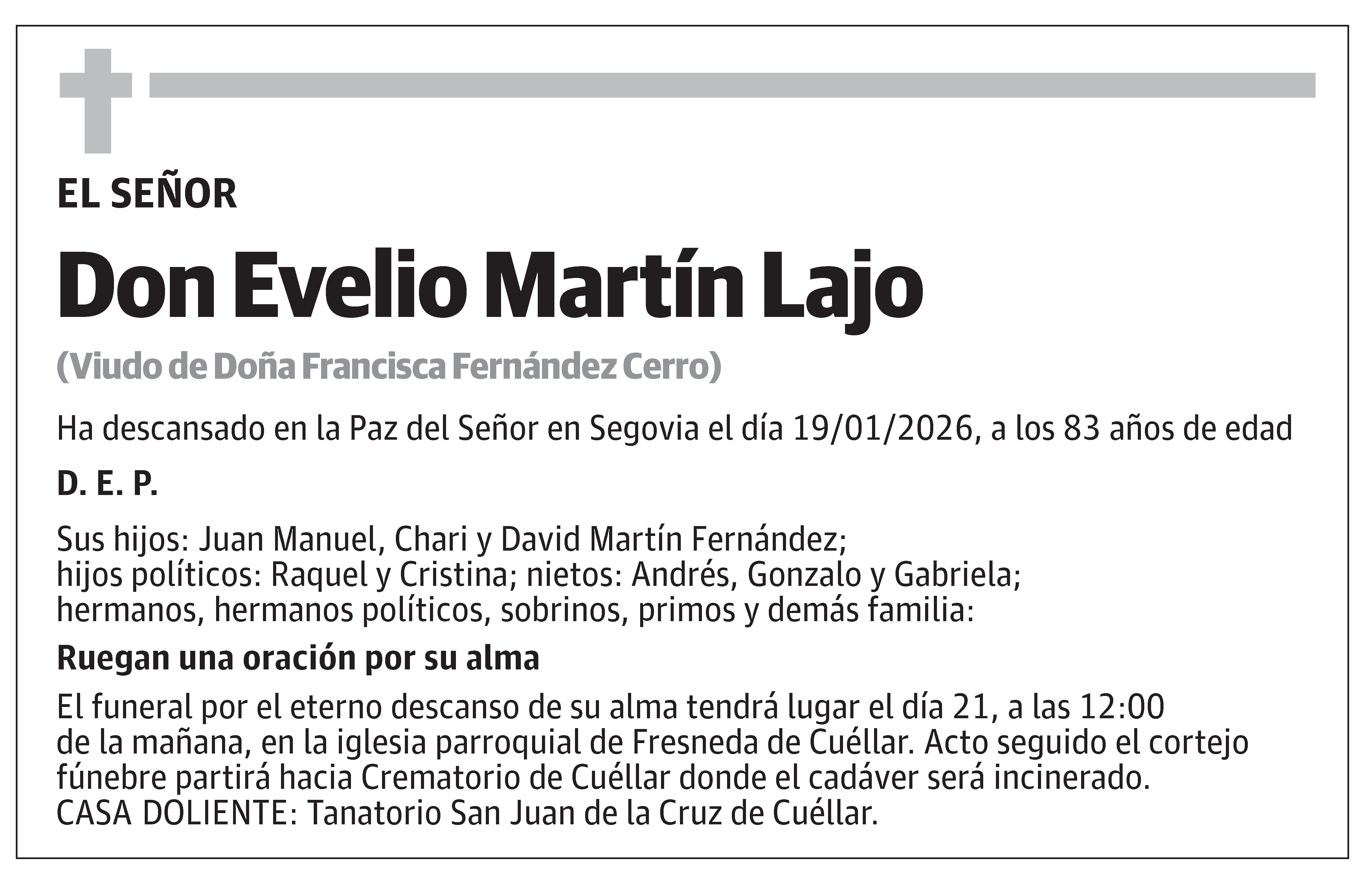 Evelio Martín Lajo