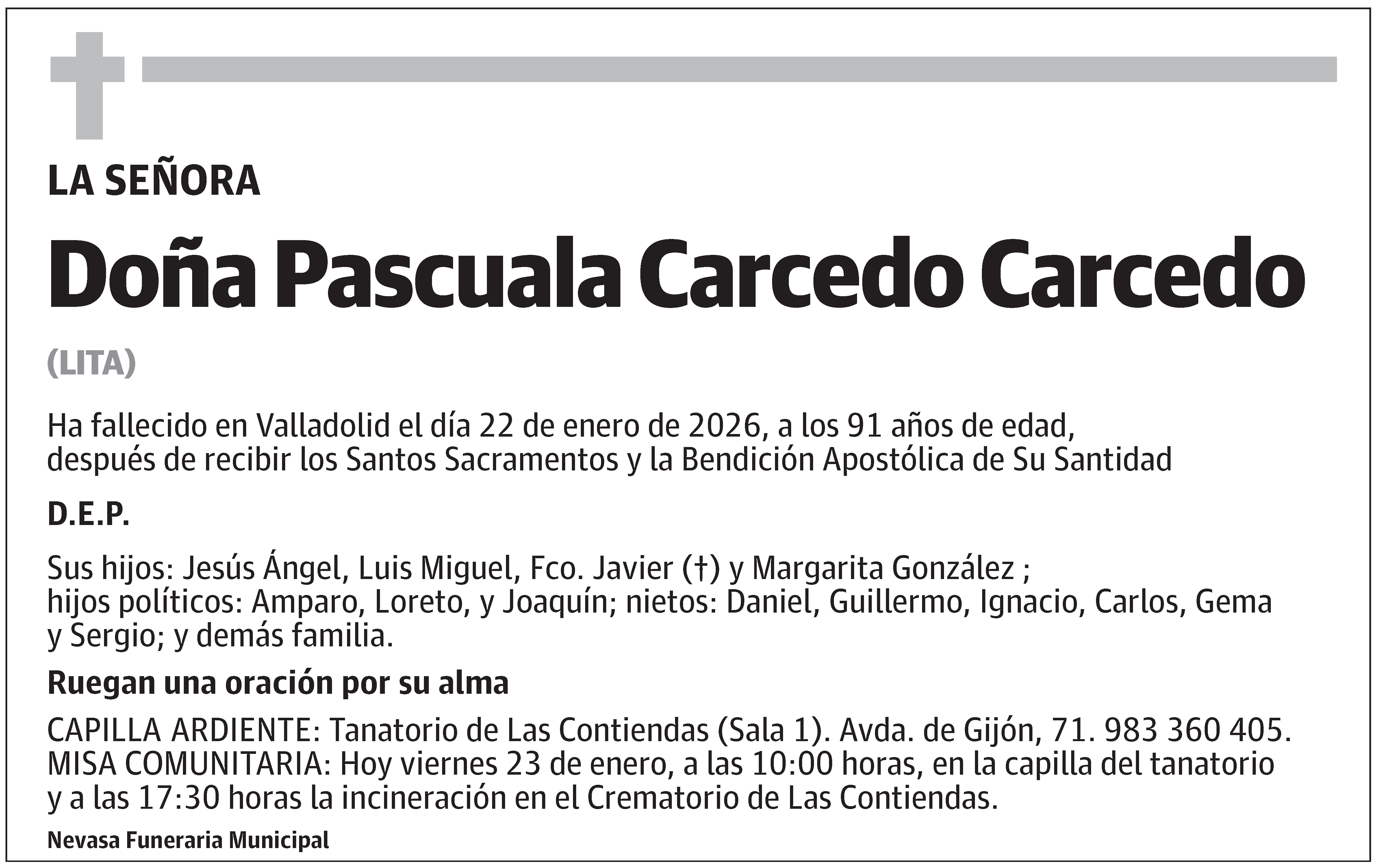 Pascuala Carcedo Carcedo