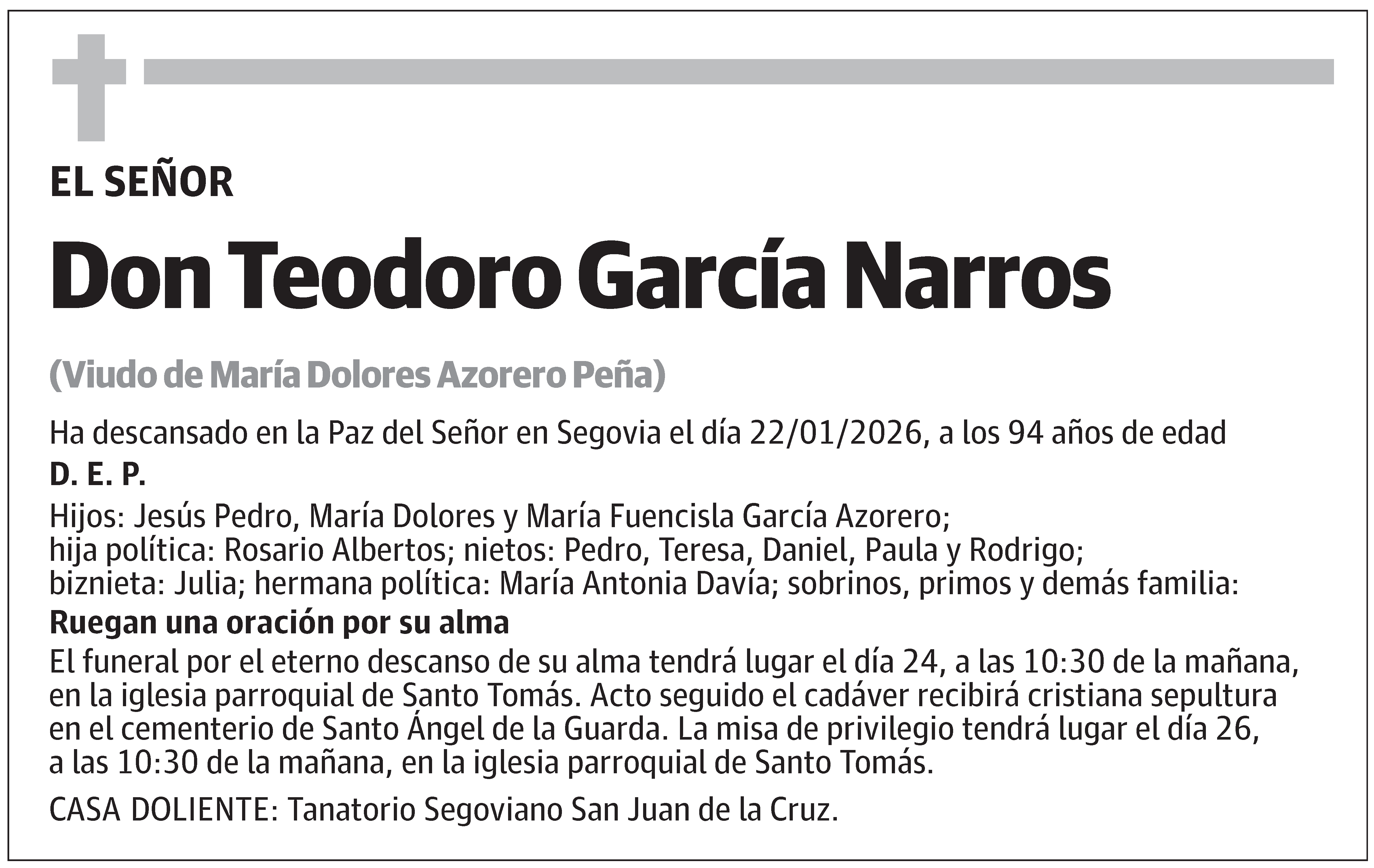Teodoro García Narros