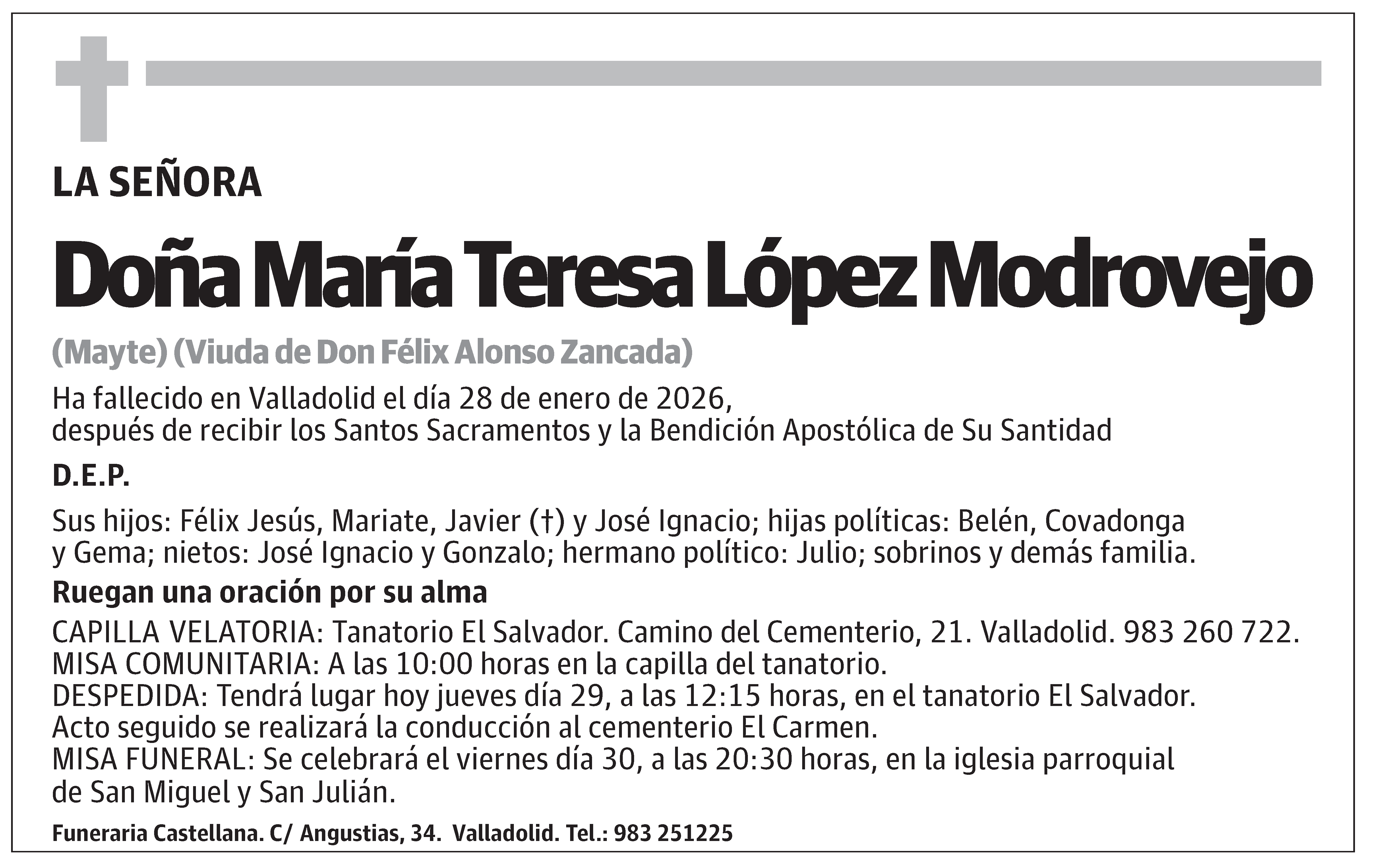 María Teresa López Modrovejo