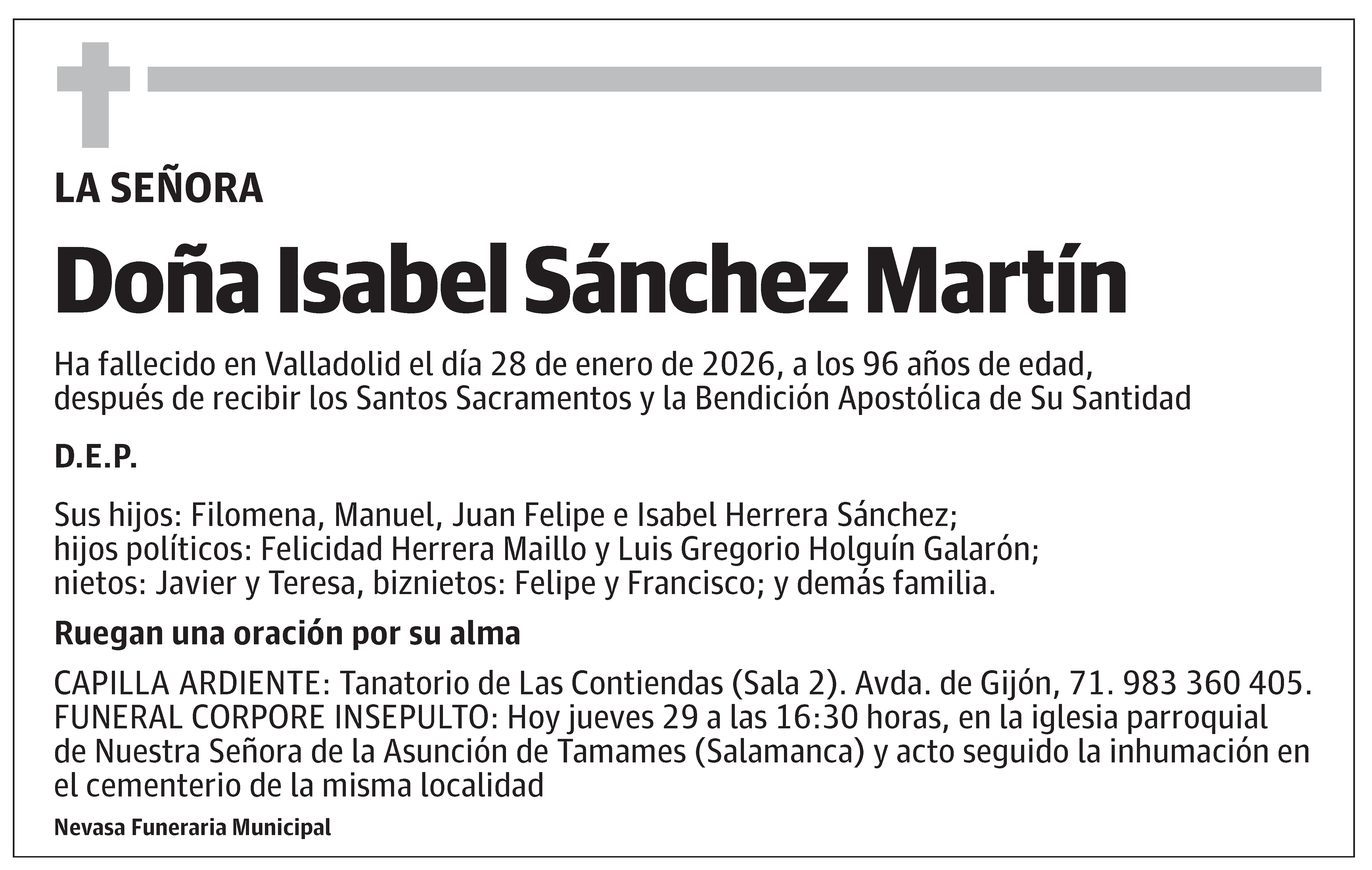 Isabel Sánchez Martín