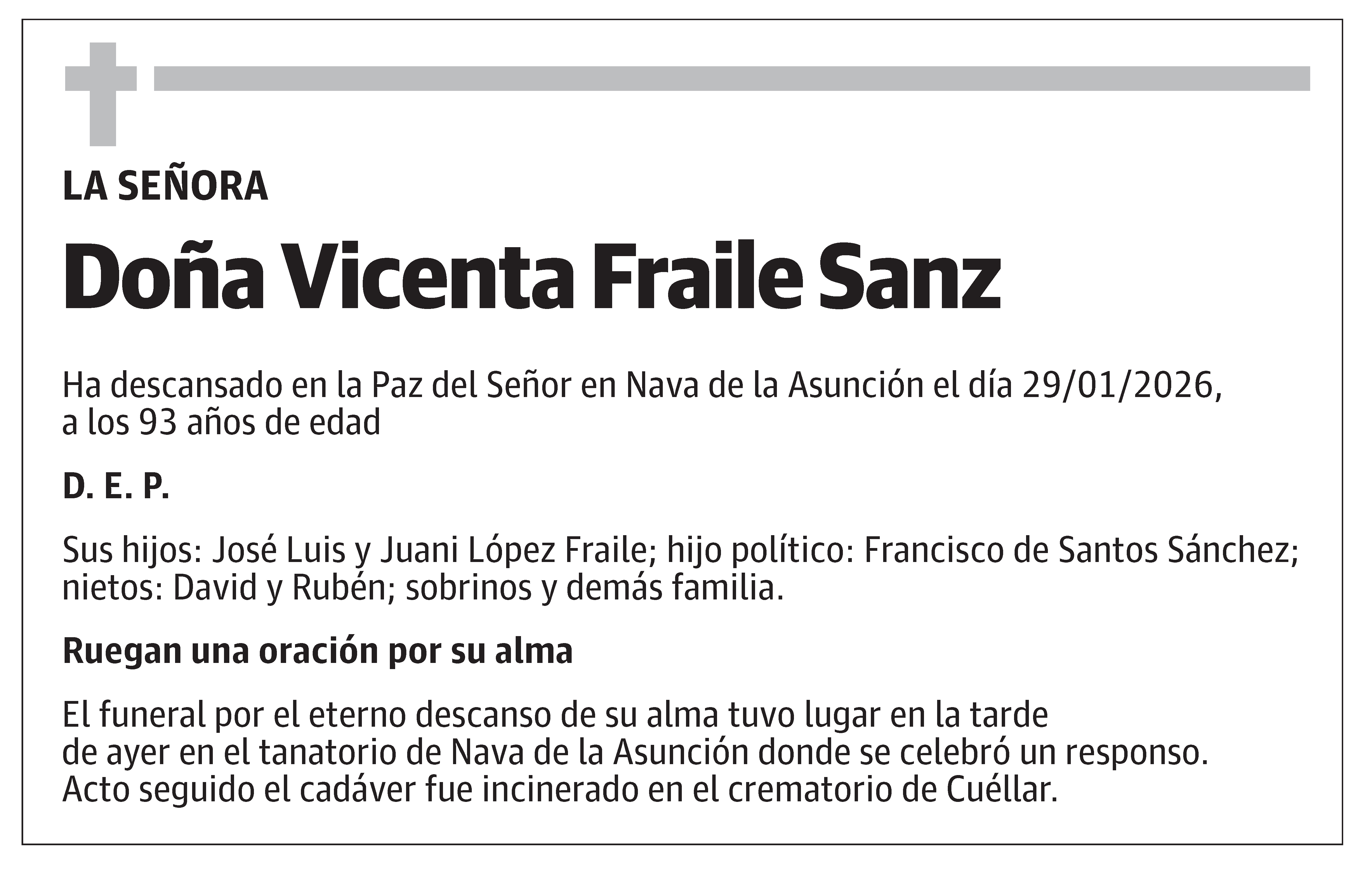 Vicenta Fraile Sanz