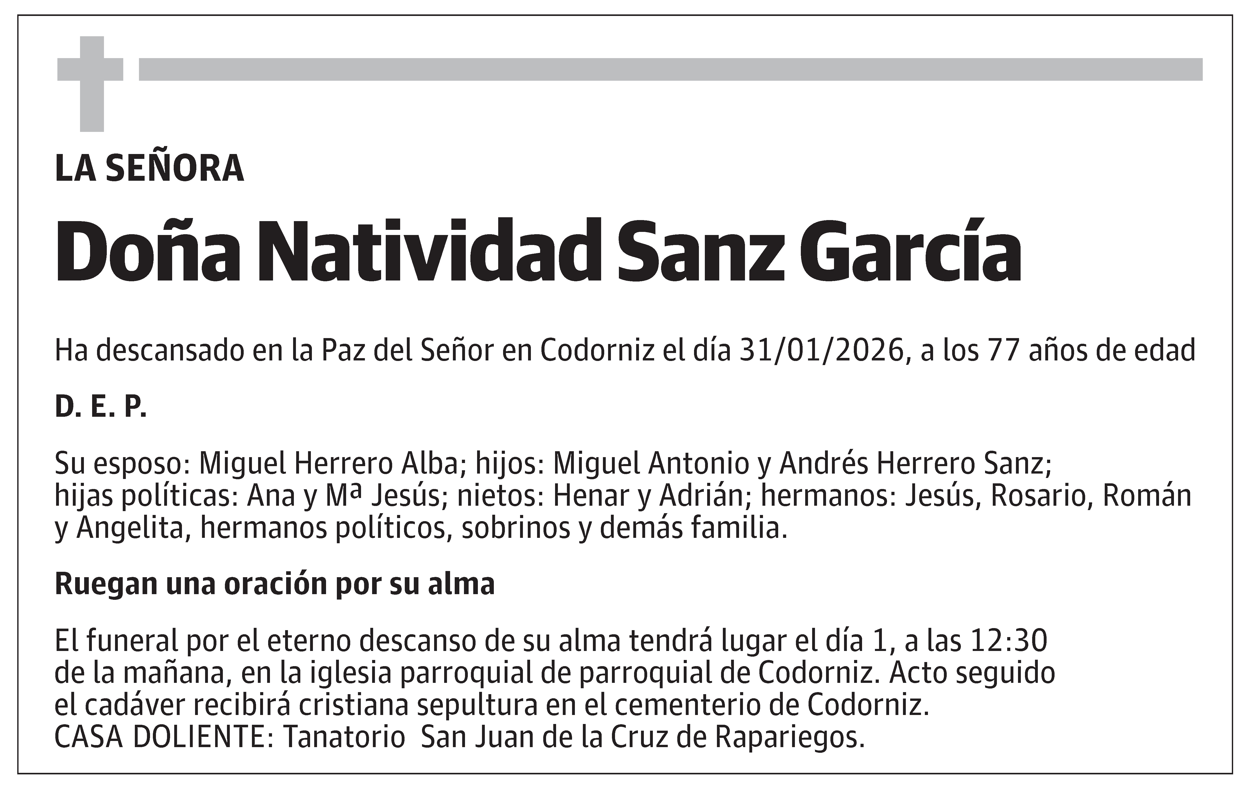 Natividad Sanz García