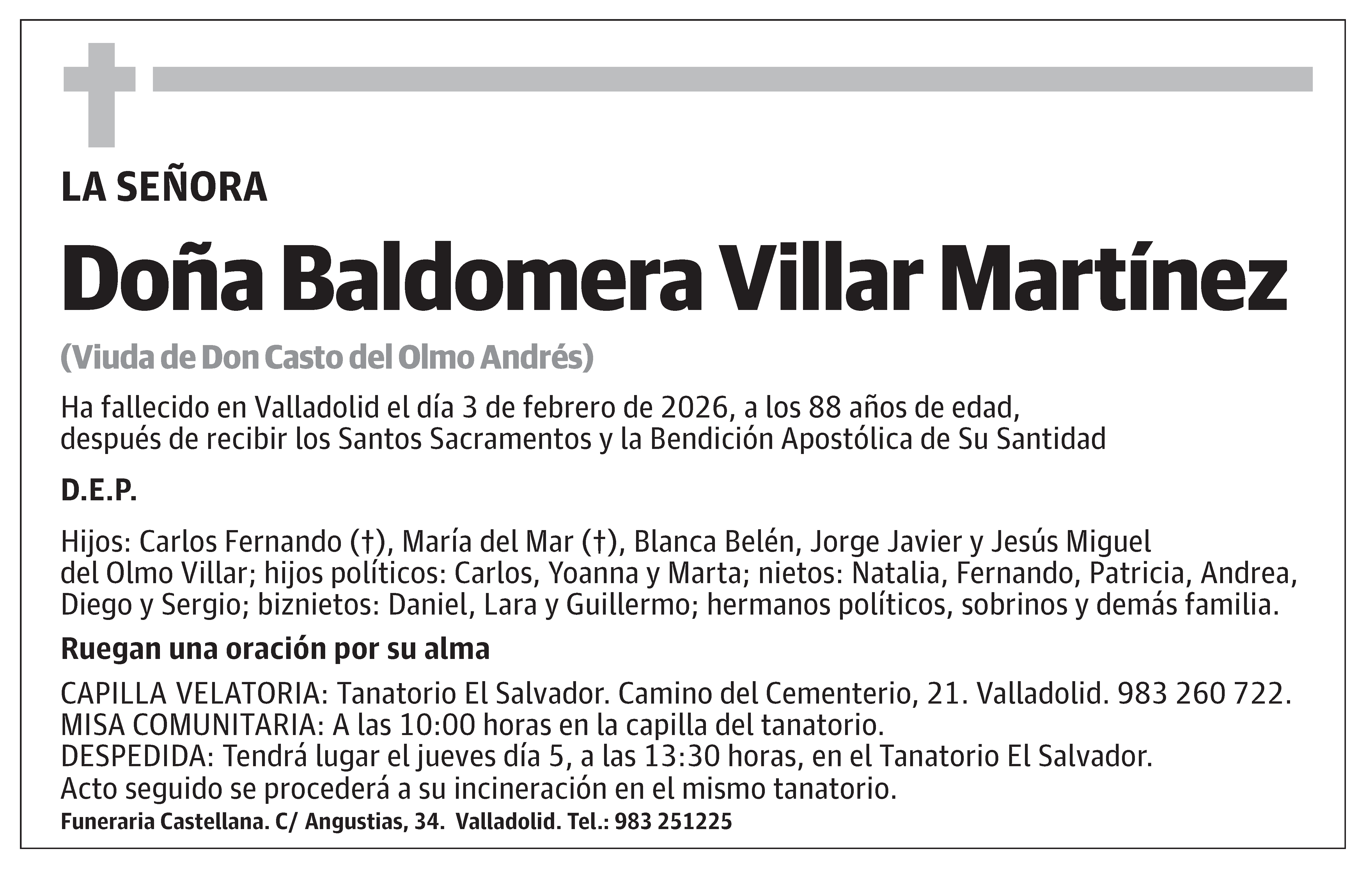 Baldomera Villar Martínez